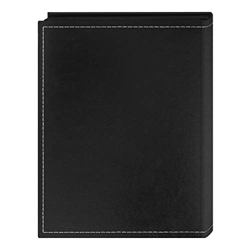 Pioneer Photo Albums 36-Pocket Sewn Leatherette Embroidered "Graduation" Theme Frame Cover Album for 4 by 6-Inch Prints, Black