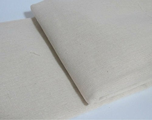 Nature Linen Needlework Fabric, Plain Solid Colour Linen Cloth Hemp Jute Fabric Table Cloth Garments Crafts Accessories, 20 by 62-Inch (Color 1)