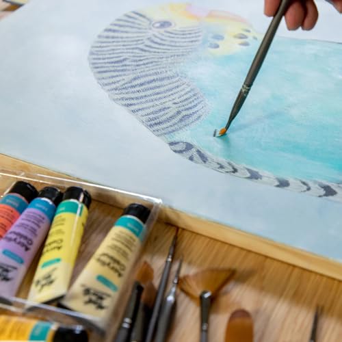 Mont Marte Acrylic Colour Pastel Paint Set Signature 12pc x 36ml (1.2 US fl.oz), Creamy Pastel Acrylic Paint Set, Good Coverage, Semi-Matte Finish, Ideal For Most Art and Craft Surfaces.