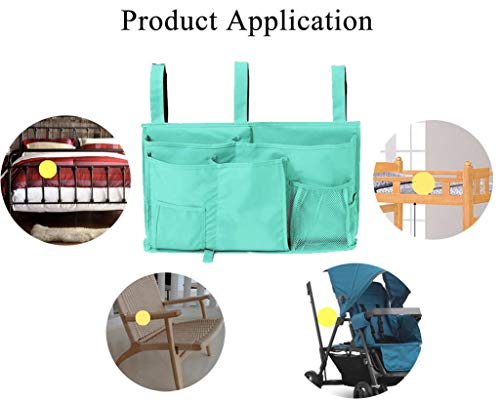 Pimzua Bunk Top Bed Under Bedside Caddy Cup Holder For Outdoor,Home Bed Rail,Armchair,Dining Room,Camping,Reclining Sofa,Rv,Futon Adjustable Arms Reach Organization Caddies For Laptop,Paper,Pad