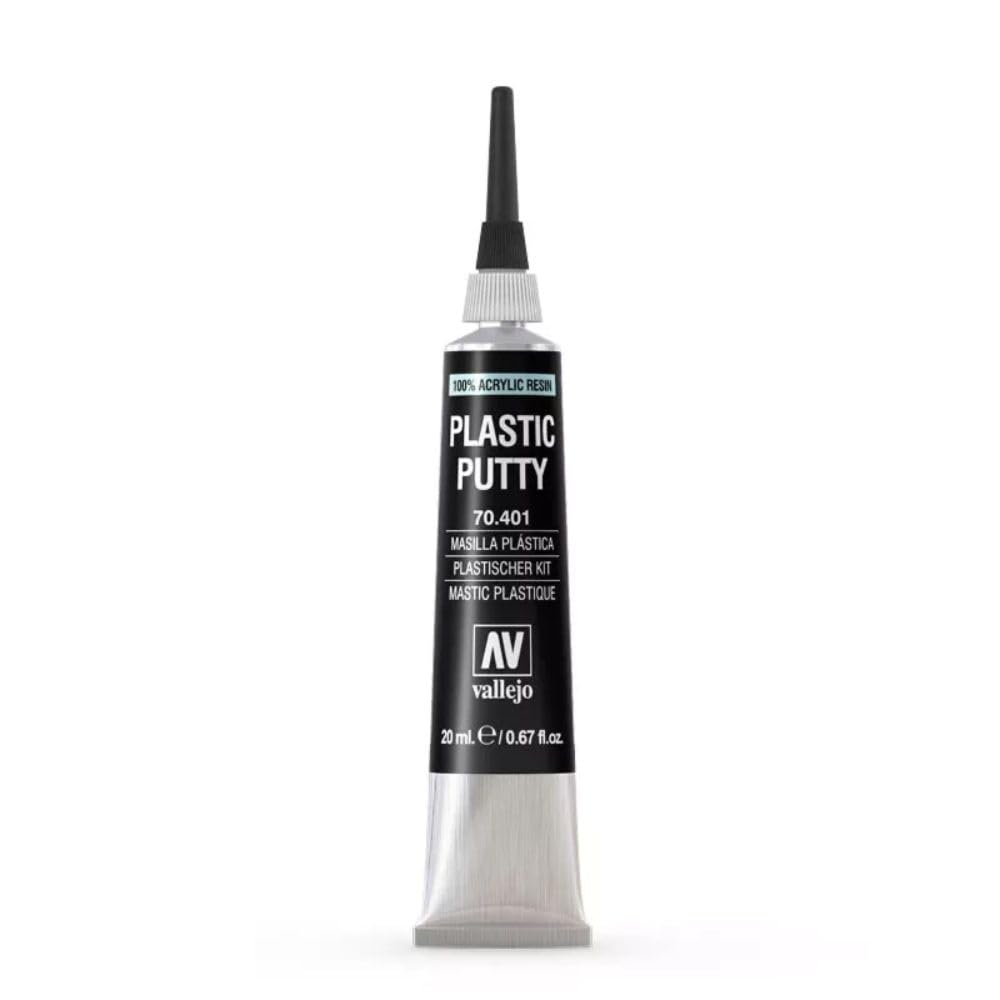 Vallejo - Plastic Putty 20 ml (0.67 fl.oz.) | White, Opaque, Consistent Finish