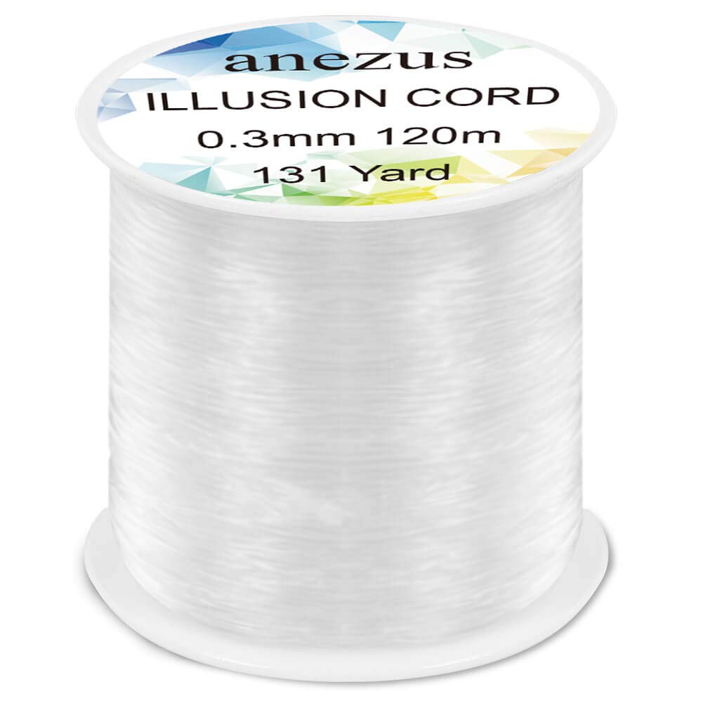 Anezus Fishing Line Nylon String Cord Clear Fluorocarbon Strong Monofilament Fishing Wire