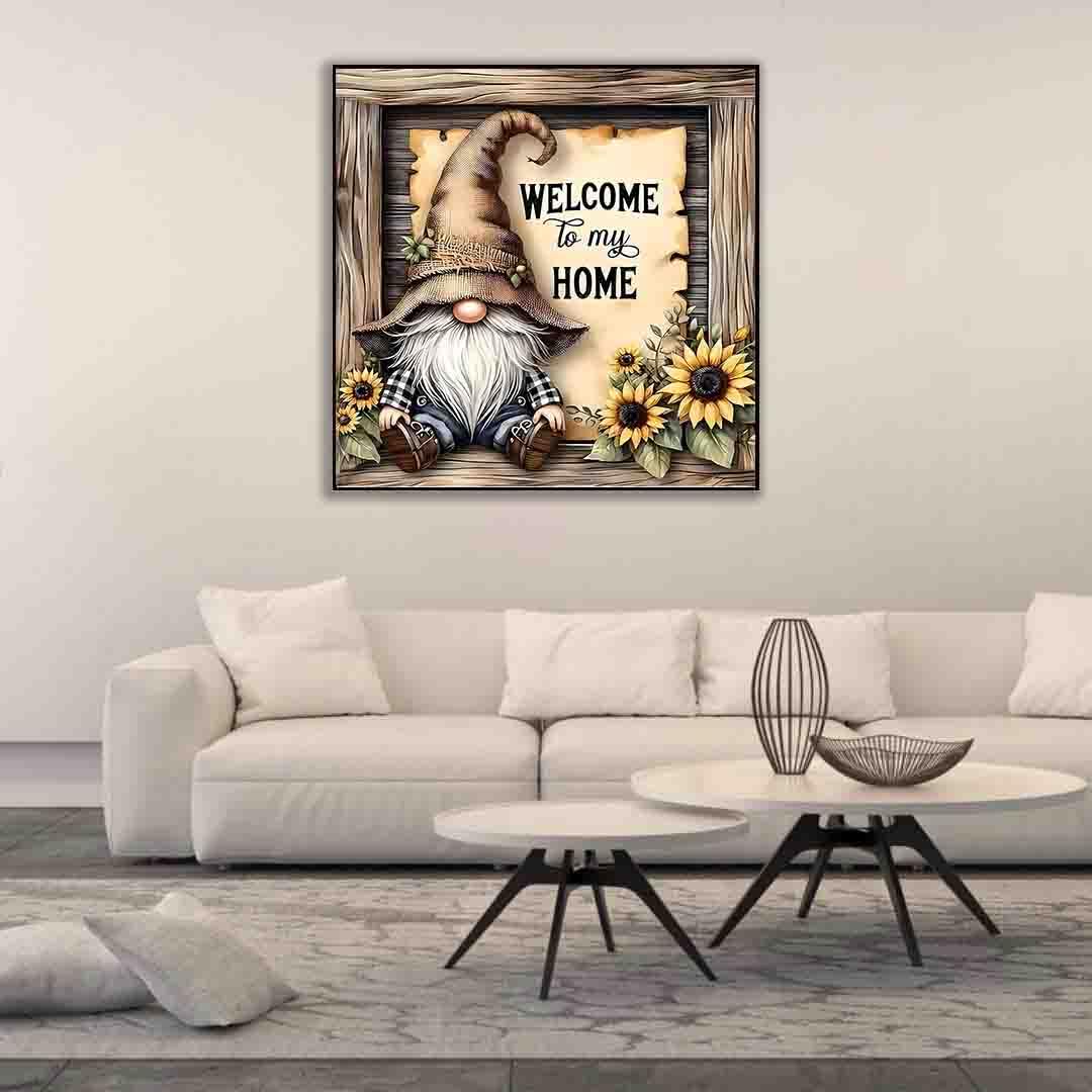 Gnome Cross Stitch Kits for Adults Beginner,Home Counted Cross Stitch Kits Printed Stitching Cute Patterns Dimensions Needlepoint Art Crafts Embroidery Kits for Adults Beginners
