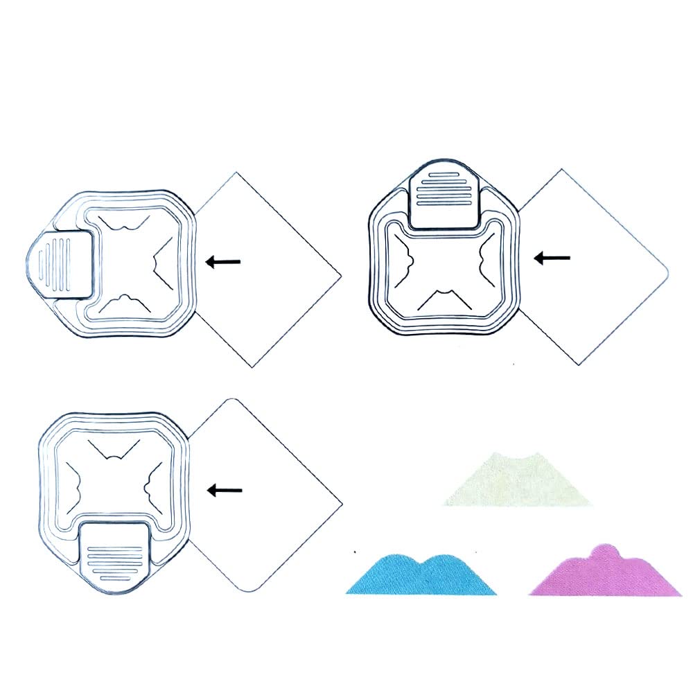 ANNIKEEY 3 in 1 Paper Corner Rounder, 3 Shapes Punches for Paper Crafts, Corner Cutter, Purple
