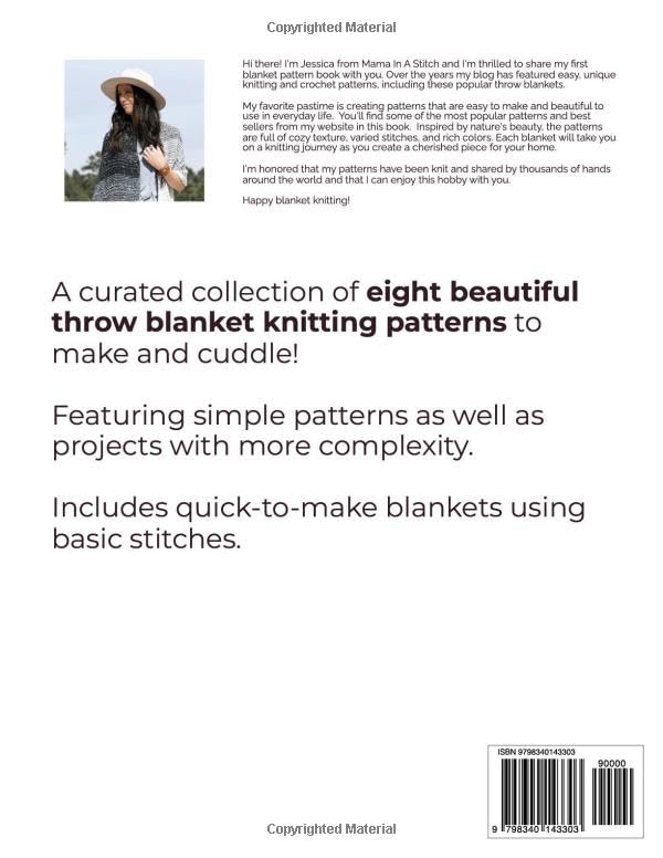 Modern + Cozy Knit Blankets: Collection of 8 Popular Blanket Knitting Patterns