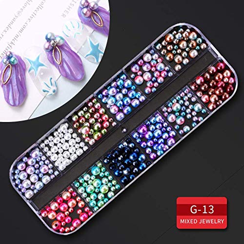Artdone 9 boxes Nail Rhinestones,Nail Gems Nail Diamonds,Nail Art Studs Nail Crystals Nail Sequins for Nails Kit with 1 Tweezers and 3 Pen for Nail Art Supplies Accessories………