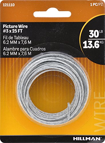 The Hillman Group 121110 Picture Hanging Wire, 30 lb, Galvanized