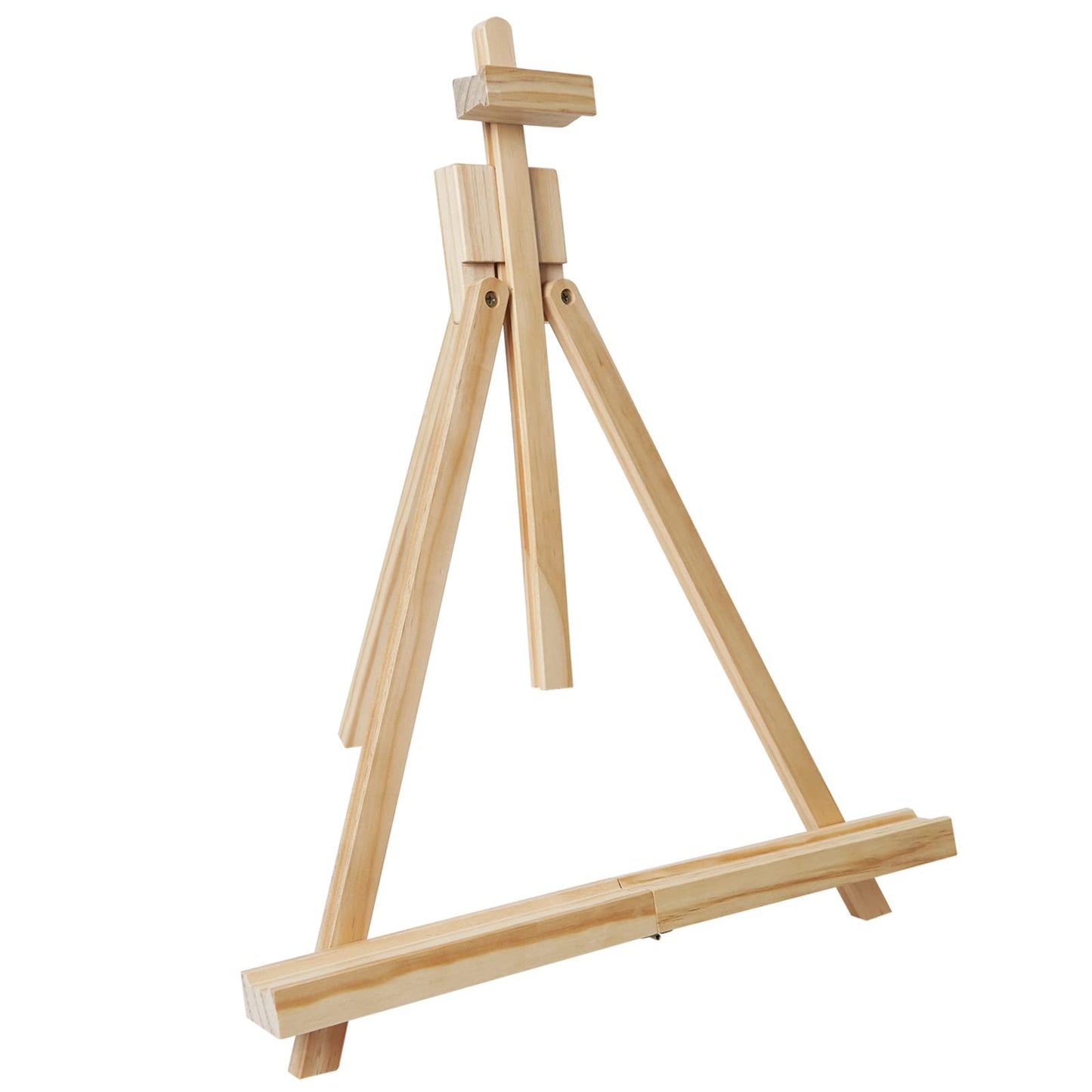 25'' Folding Wooden Tabletop Easel for Painting, Hold Canvas up to 23 Inches, Portable A-Frame Artist Desktop Painting Stand, Photo Picture Sign Holder