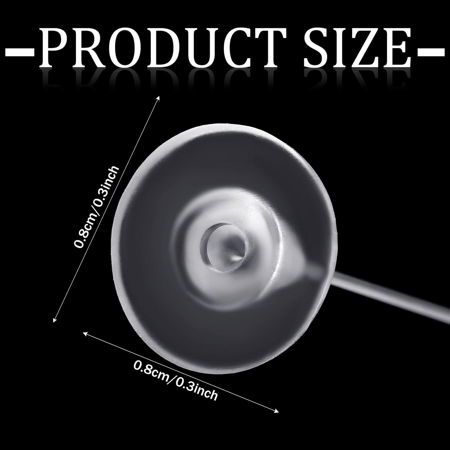 200 Pcs Earring Backs for Droopy Ears Backs Replacements Earring Backs for Heavy Bullet Clutch(Clear)