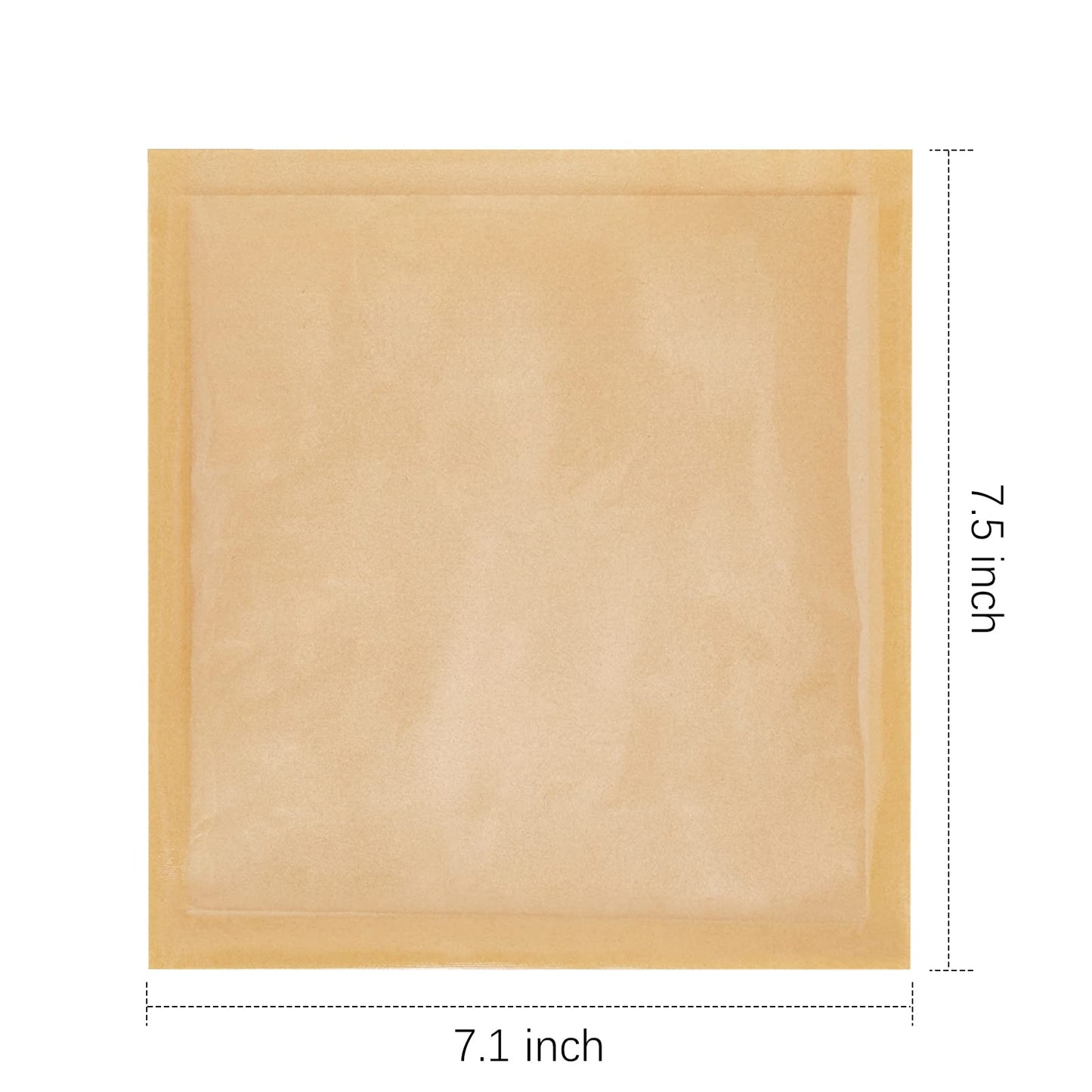 Ocmoiy 100ct Heat-Sealable Bakery Bags with Window for Egg Sandwich, Donut, Cookies Packaging, 7.1x7.5 Inches Clear Front Paper Treat bags To go, Grease-Resistant (100)