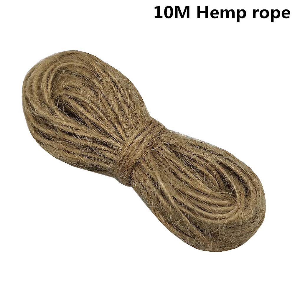 OZXCHIXU 5Pcs Burlap Ribbon Lace Roll with 30 Feet Jute Twine,Burlap Ribbon for Wedding Decorations DIY Handmade Crafts (2.2 yards for each roll)