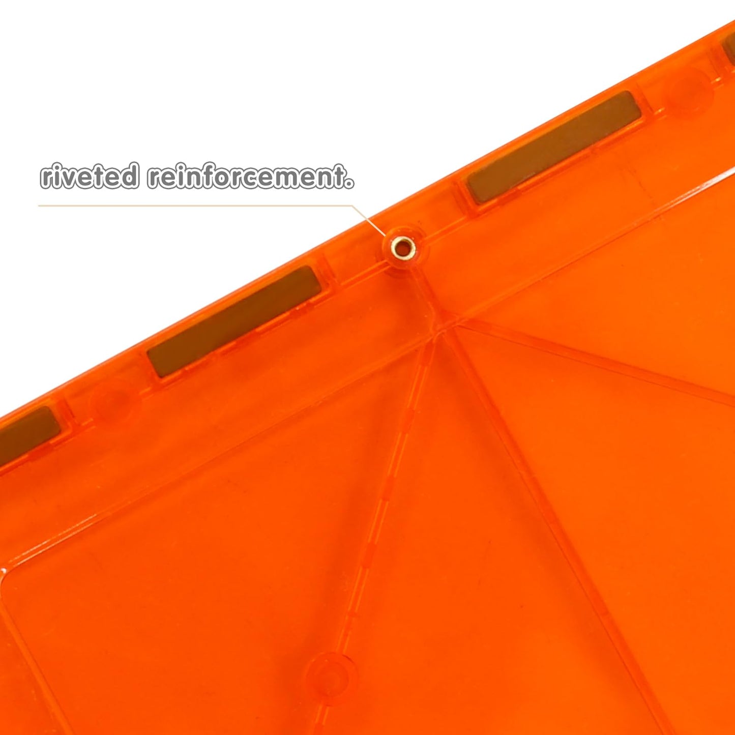 NEOFORMERS 6 Piece Magnetic Tiles Set Large Square Shape Magnet Building Block Construction Toy STEM Learning Kit Educational Playset Playboard (NF-06 Set)