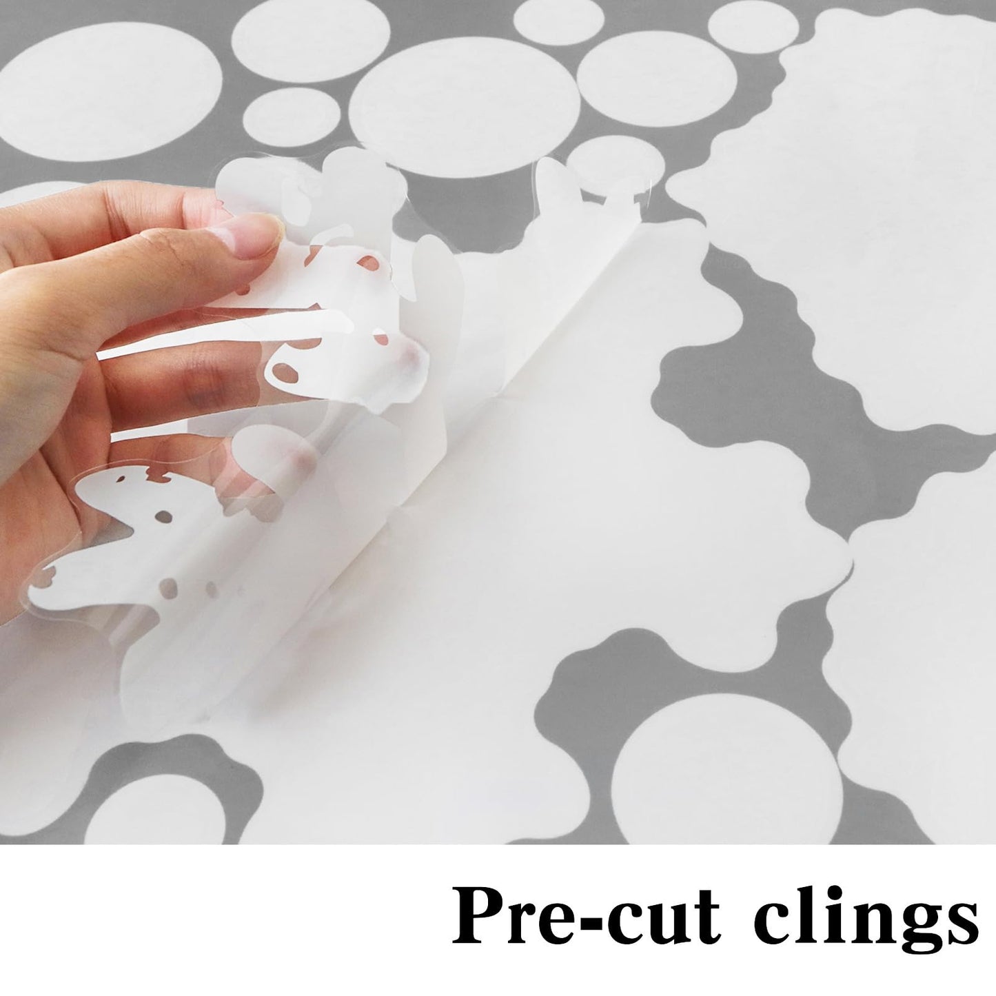 Christmas Decorations Indoor Decor: 8 Sheets Extra Large White Snowflake Christmas Window Clings, Farmhouse Rustic Xmas Snowflake Decorations for Kids Home School Office Winter Holiday Party