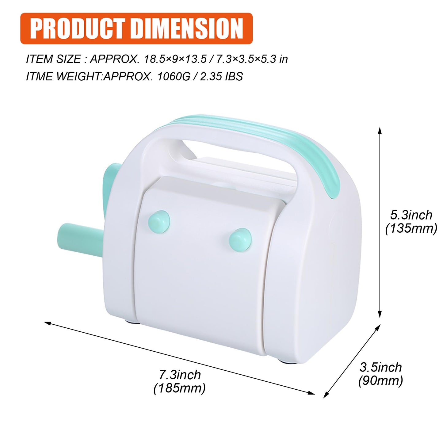 WRVCSS Craft Die Cutting & Embossing Machine, Mini Die Cut Machine, 3 1/8" Feeding Slot for 3" Paper and Other Materials