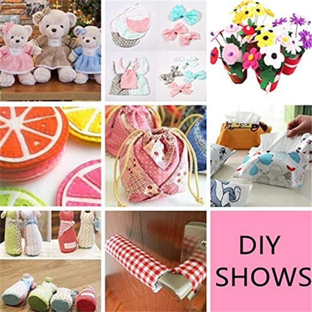 7Pcs 9.8" x 9.8"(25 * 25CM) Cotton Fabric DIY Making Supplies Quilting Patchwork Fabric Fat Quarter Bundles DIY for Quilting Cotton Patchwork Cushions (Yellow, 9.8" x 9.8")