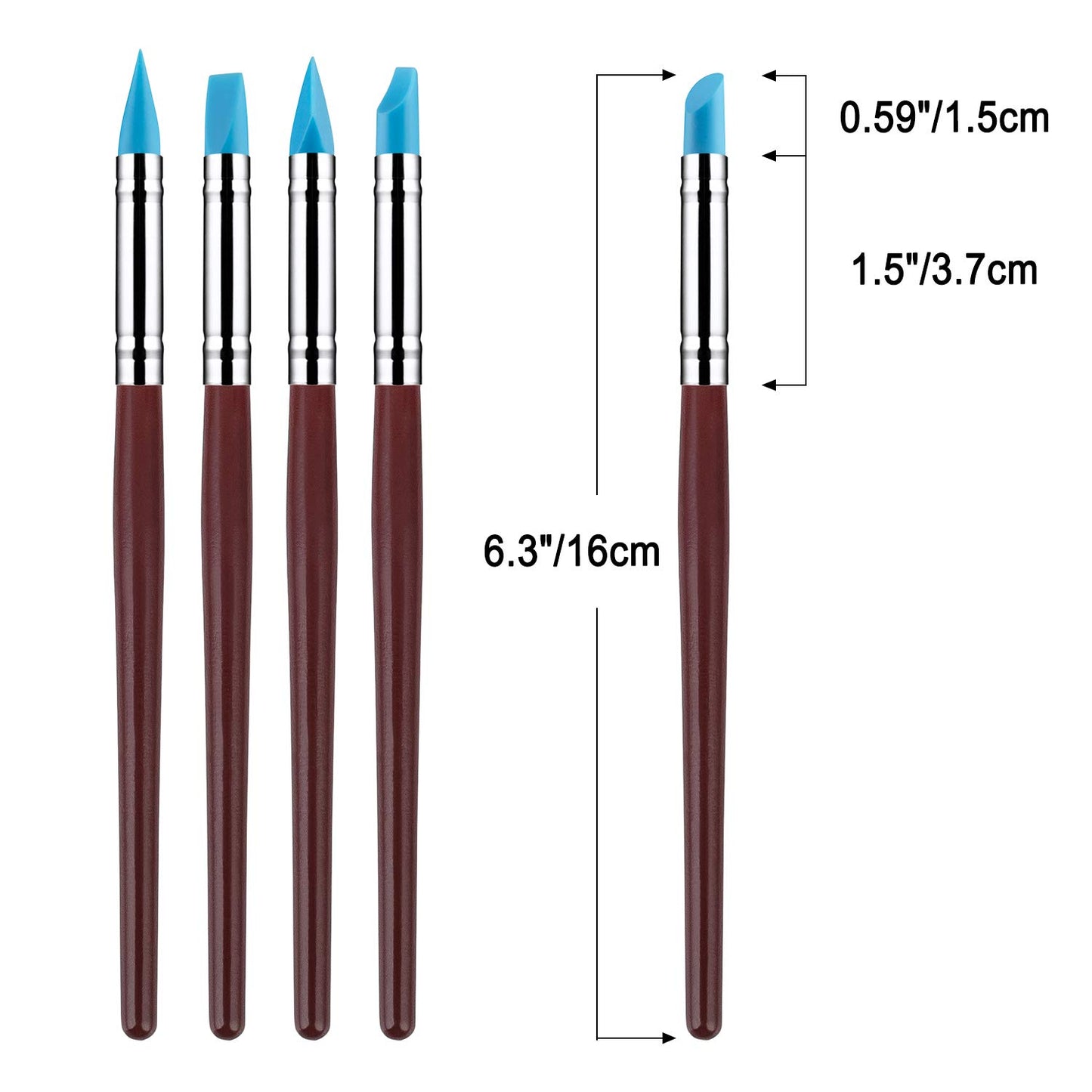 10Pcs Silicone Clay Sculpting Tool, Modeling Dotting Tool& Pottery Craft use for DIY Handicraft,silicone tool,silicone sculpting tools