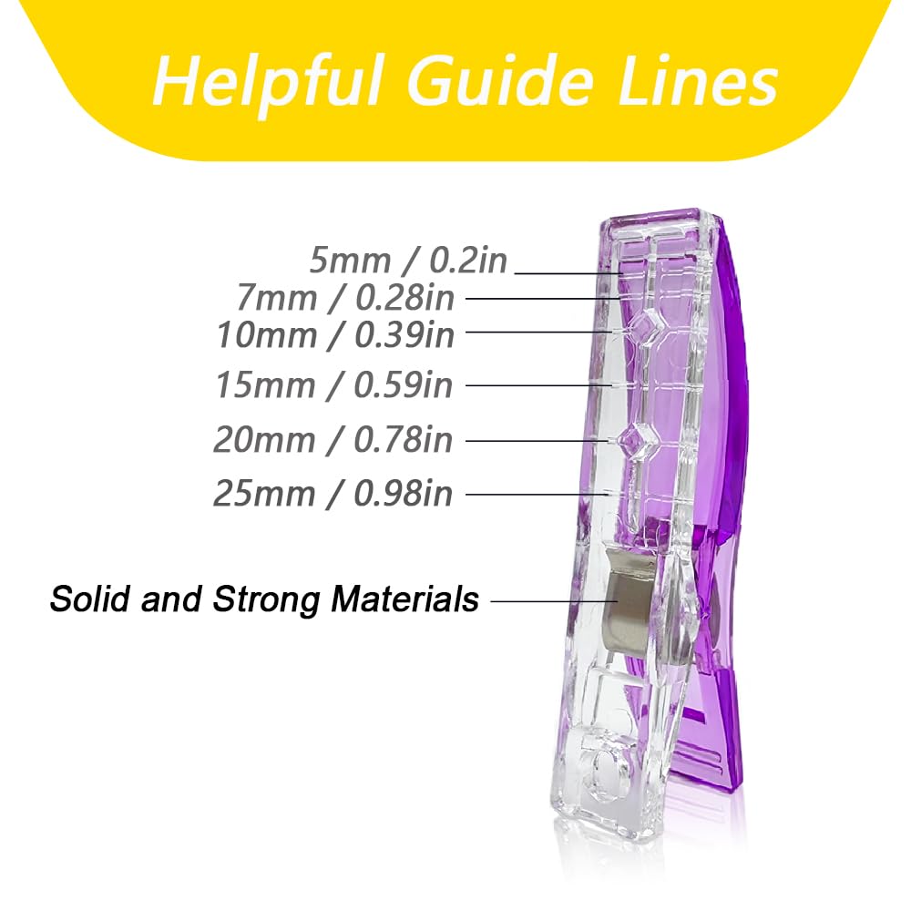 Large Sewing Clips for Fabric and Quilting, KOLUPA Plastic Clips Fabric Clips Quilt Clips 30 Pcs, Sewing Notions for Sewing Quilting Supplies Crafting Tools, Multipurpose Sewing Accessories