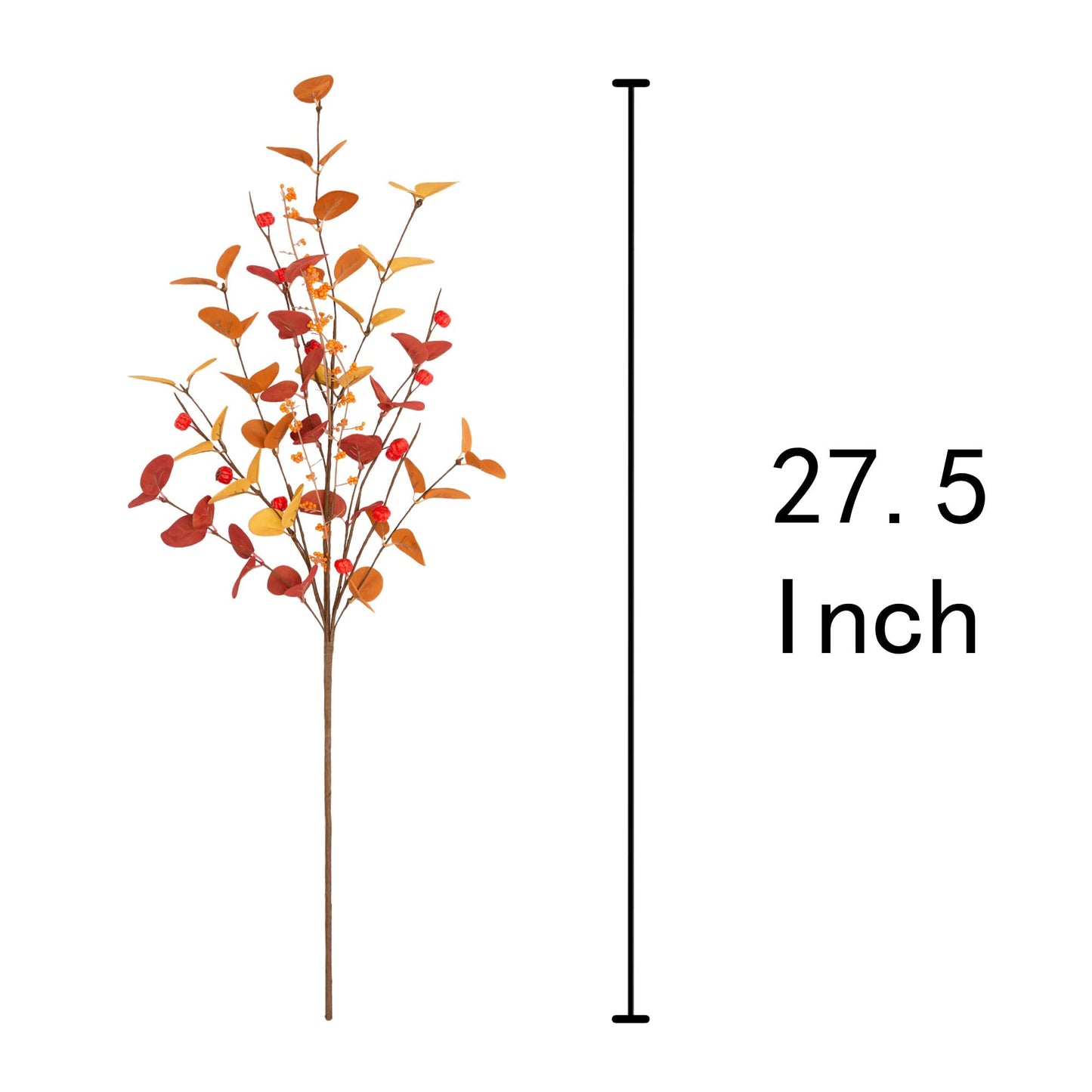 6 Pcs Aritificial Eucalyptus Stems Fall Decorations Leaves Spray Autumn Decorations with Fall Flowers Branches and Fall Plants for Fall Floral Arrangements