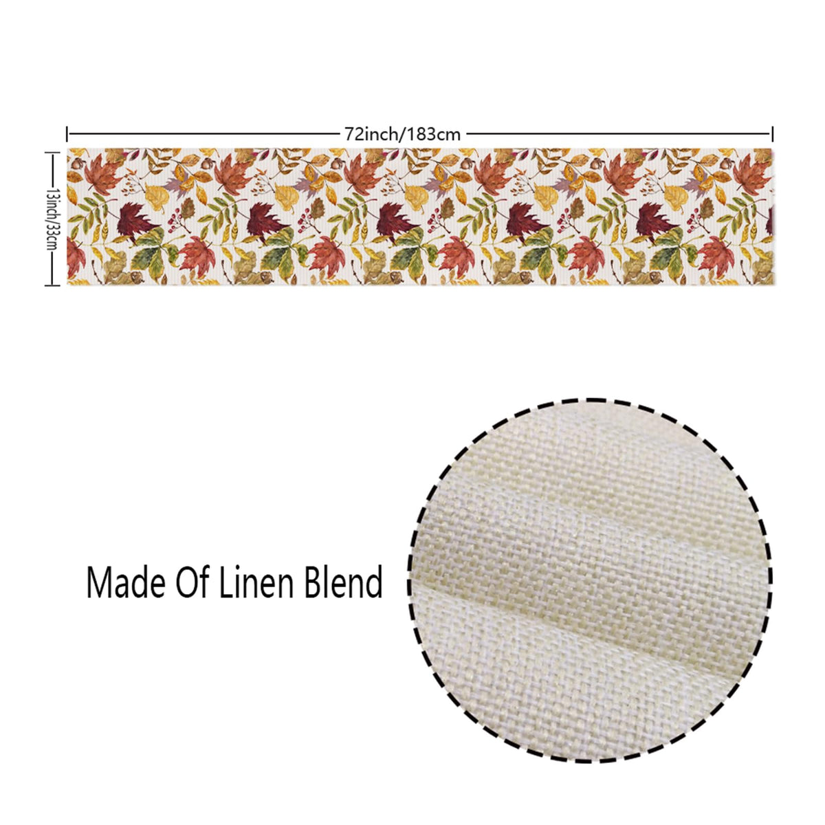ONFAON Fall Decorations for Home, Fall Maple Leaves Table Runner