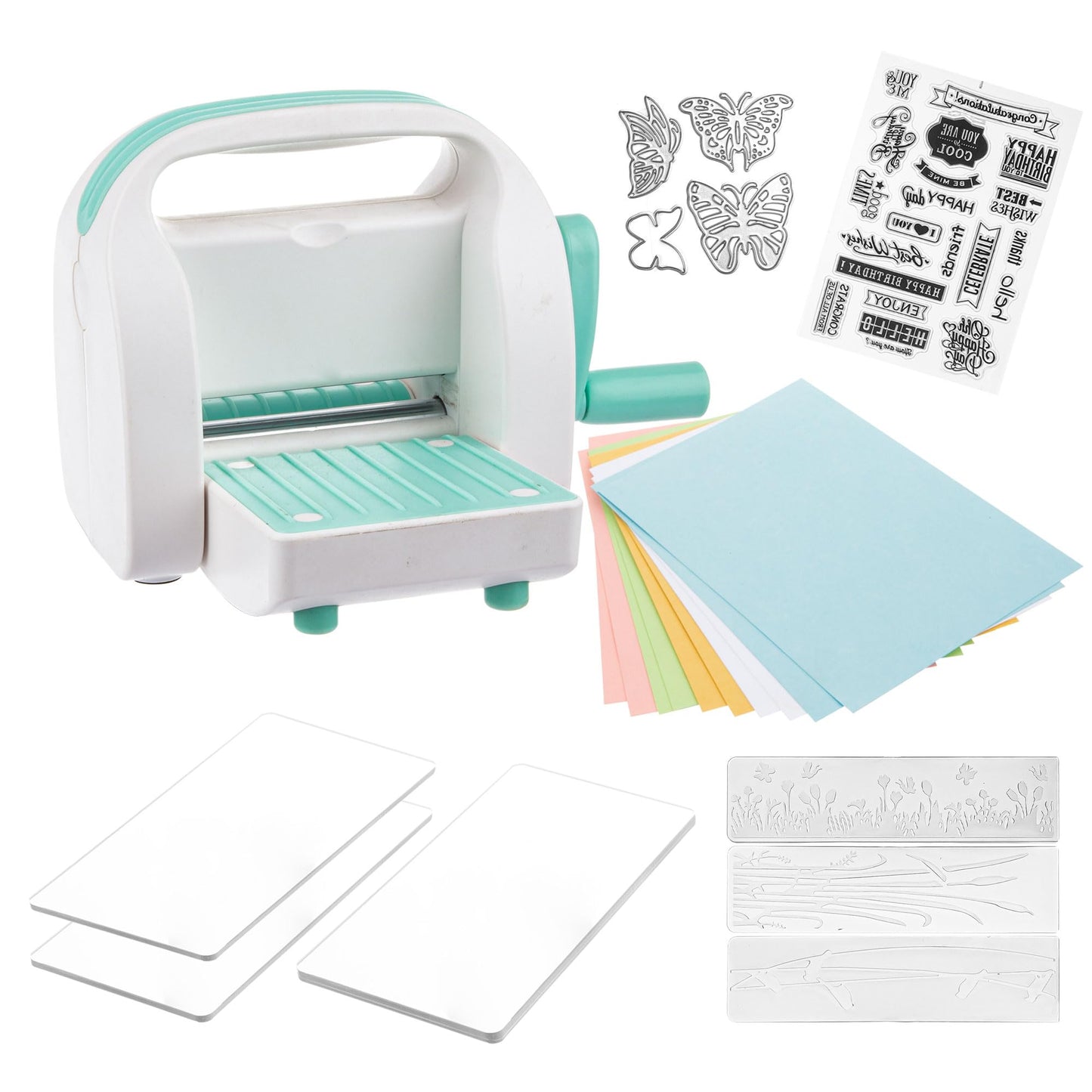 WRVCSS Craft Die Cutting & Embossing Machine, Mini Die Cut Machine, 3 1/8" Feeding Slot for 3" Paper and Other Materials