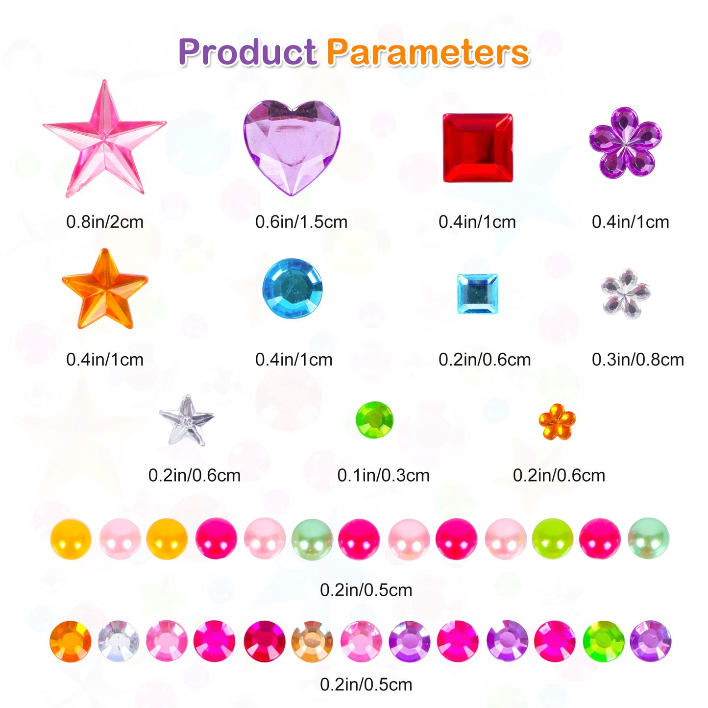 880pcs Gem Stickers Rhinestones for Crafts - Self Adhesive Jewels Stickers, Acrylic Gems DIY Craft Decorative Diamond Stickers, Small Stickers for Kids