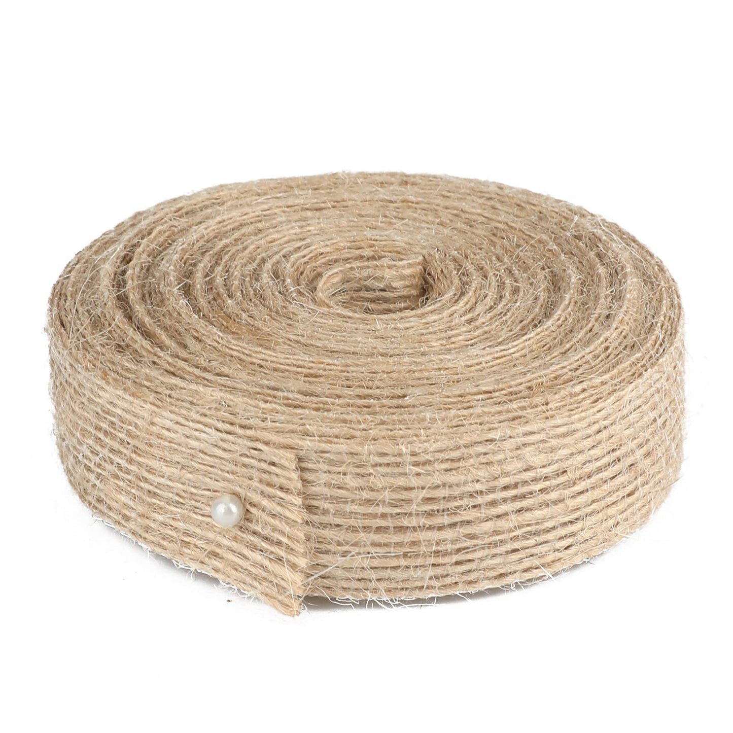 33Yards Jute Burlap Fabric Ribbon,Brown Premium Fabric Craft Ribbon,Personalized Ribbon for Big Bow,Wreath,Wedding,Gift Wrapping,Party Favor,Home Decor,and DIY Craft(0.8" x 11Yards x 3 Rolls)