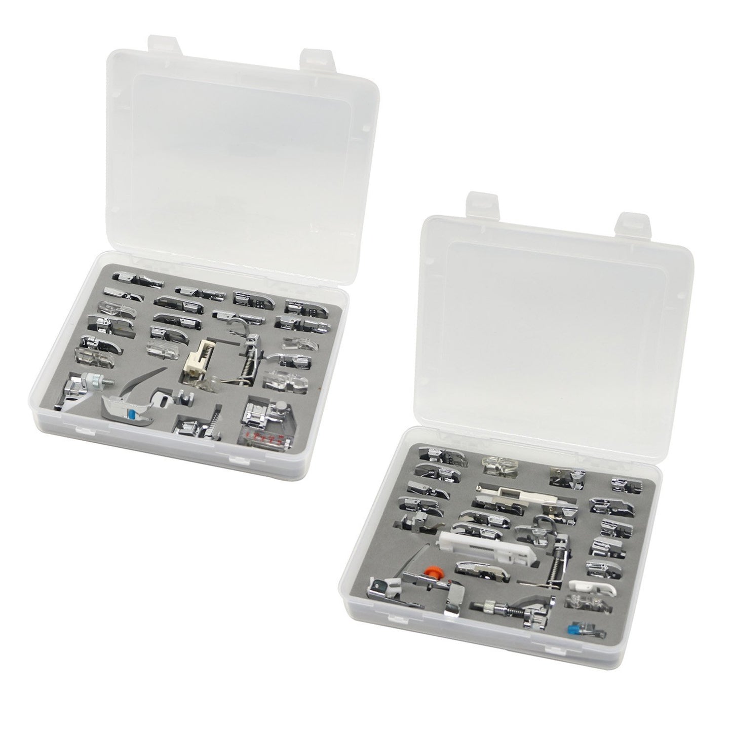 Stormshopping 52pcs Sewing Machine Presser Feet Set - Metal, Low Shank for Singer, Brother, Babylock, Janome and Kenmore