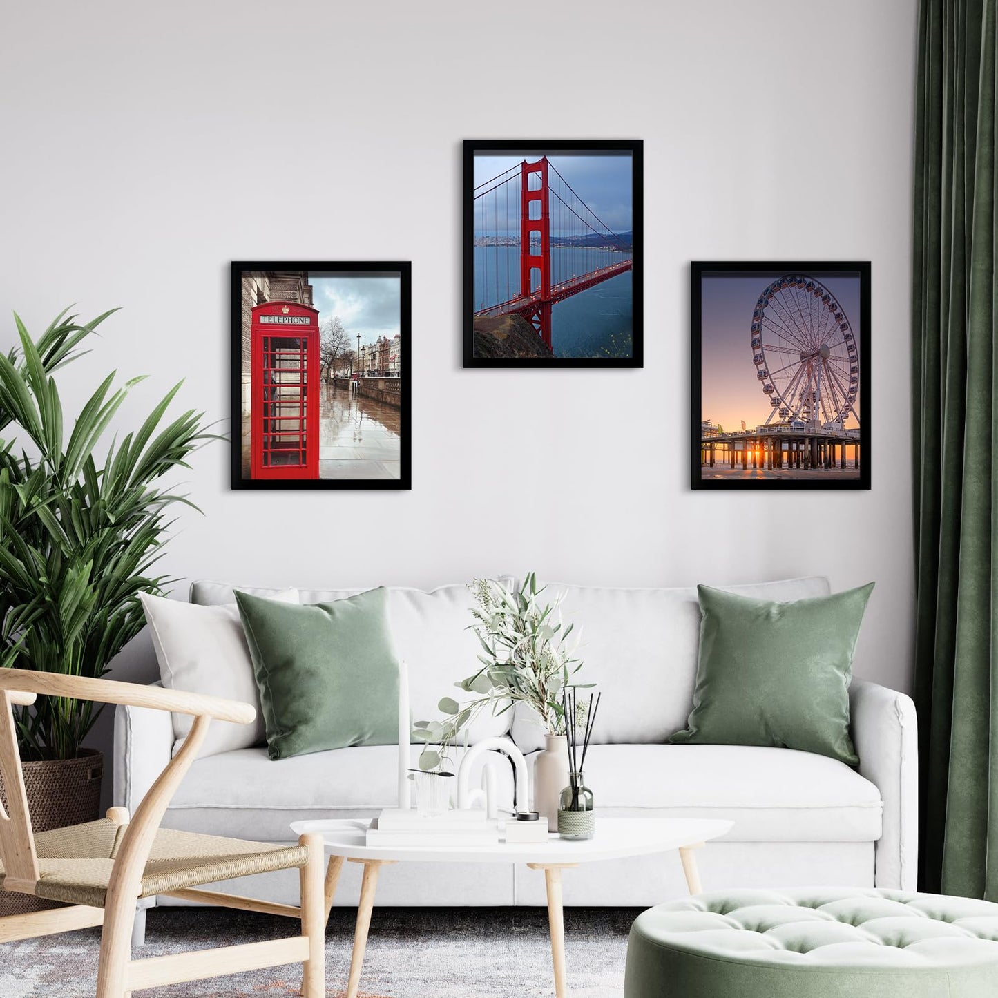 8x10 Picture Frame Wall Hanging Photo Frame, Black, 5 Pack