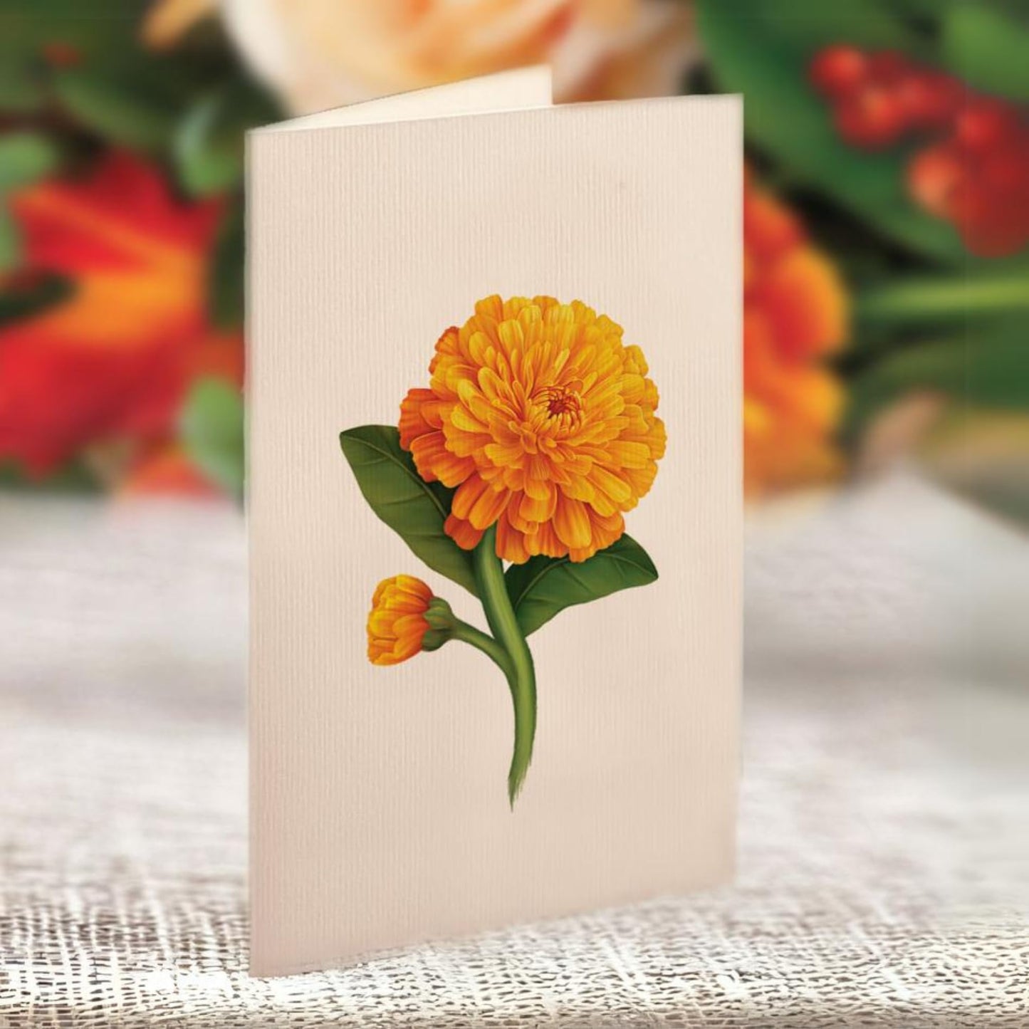 Freshcut Paper Pop Up Cards, Paper Flower Bouquet 3D Popup Greeting Cards with Note Card & Envelope, Birthday Card, Anniversary Card, Get Well Gifts for Women, 12" Pumpkin Spice