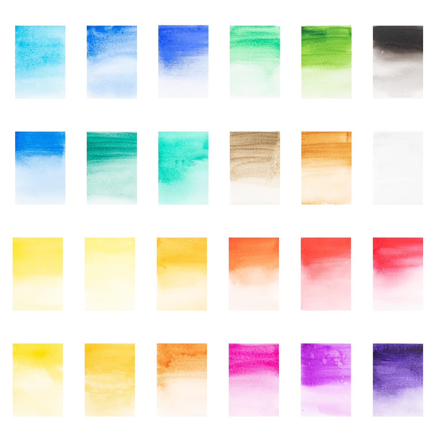 Watercolor Paint Tubes Set - 24 x 12ml/0.4oz Water Color Paints for Students Beginners