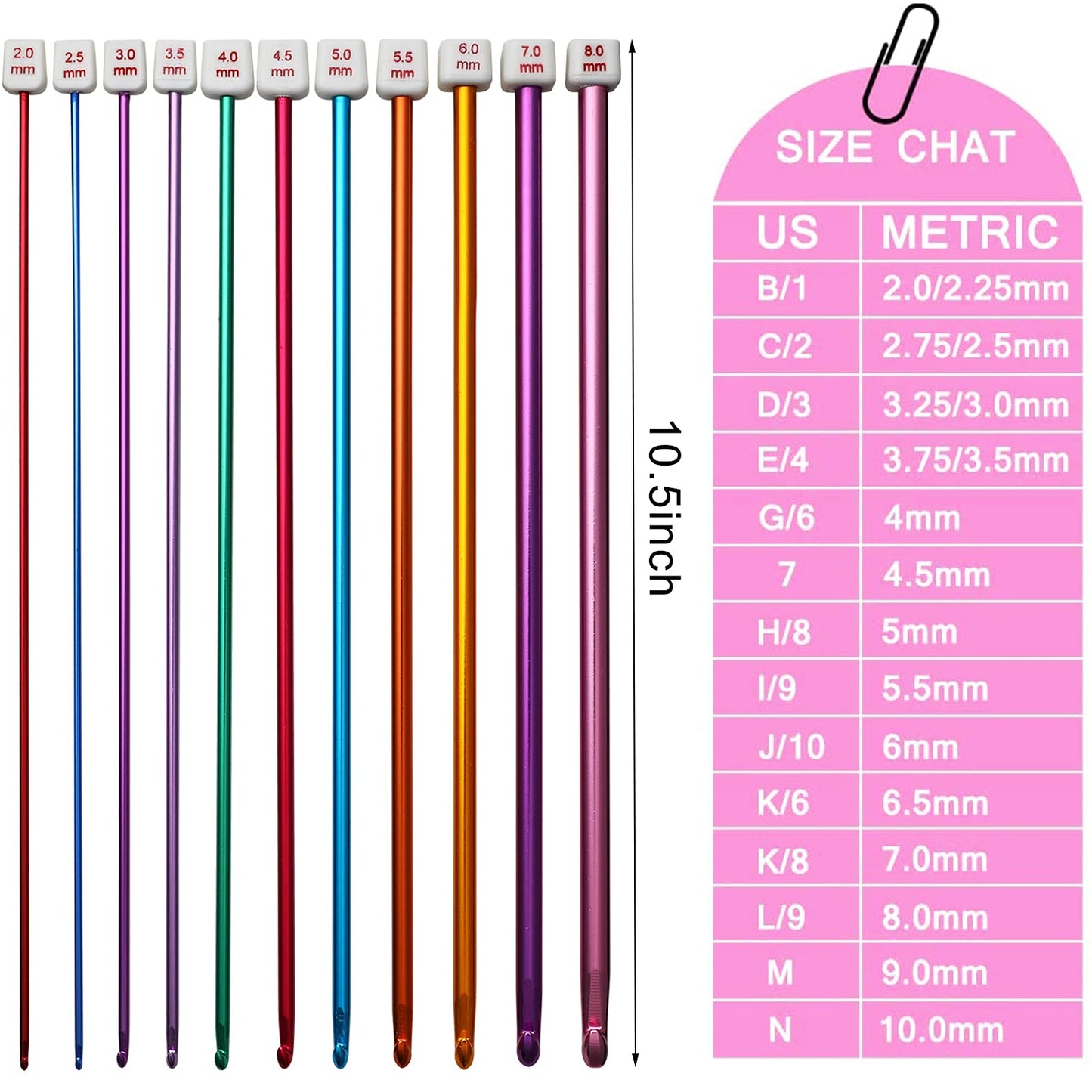 LOOEN 68pcs Crochet Hooks Set,Aluminum Tunisian Crochet Hooks Set Afghan Knitting Needles Kit with Case,11pcs 2mm/B-8mm/L Multicolor Hooks and Necessary Accessories,Gift for Mom (Green New)