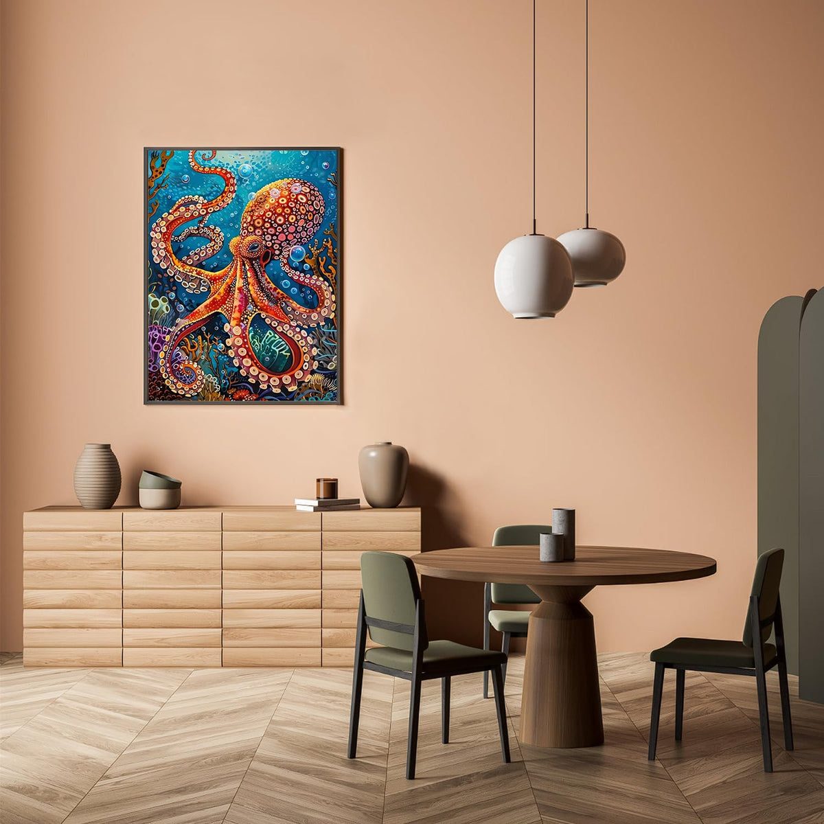 Octopus Diamond Art Kits for Adults, Animals 5D Diamond Painting Kits