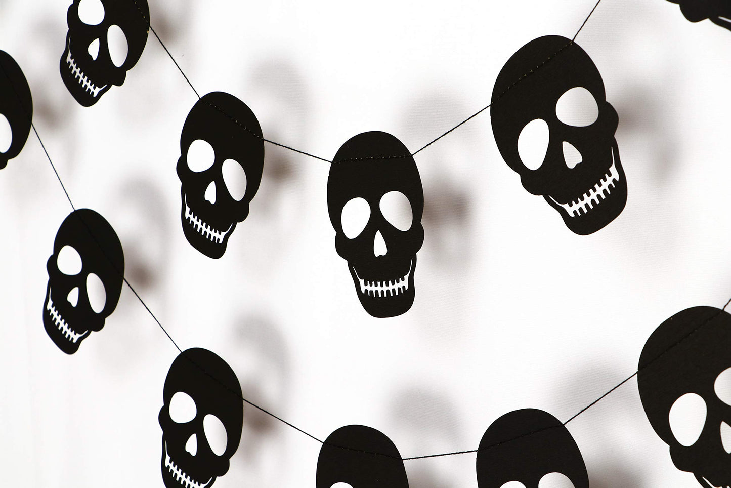 Seyal® Black Skull Garland - birthday decorations,party decorations,party décor,creative decoration