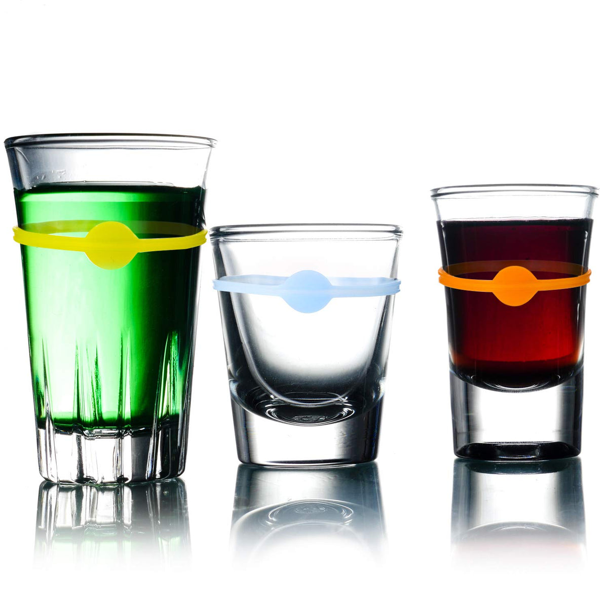 24 Pcs Silicone Drink Markers Reusable Cup and Glass Identifiers