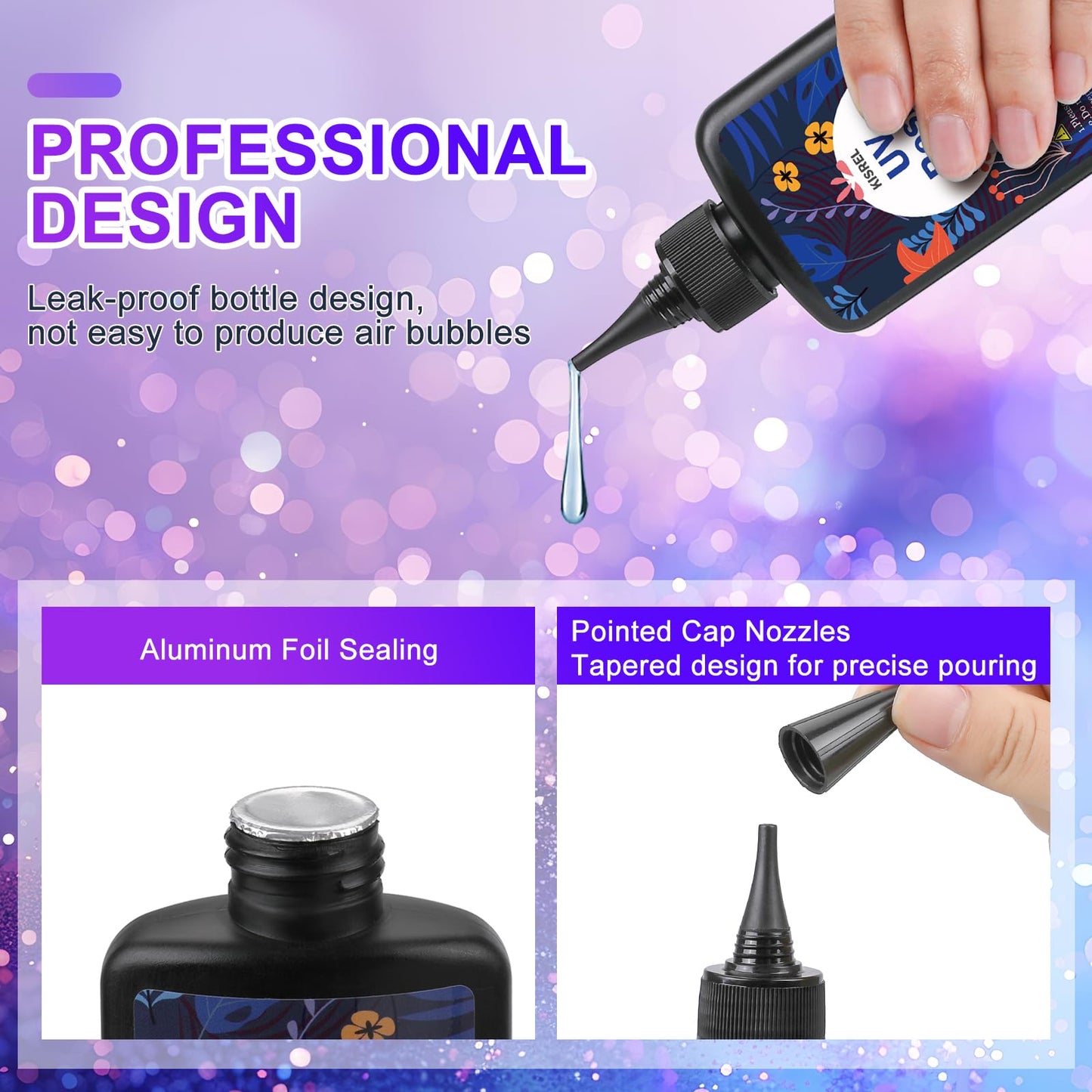UV Resin with Light - 200g Upgraded Hard Type Crystal Clear Ultraviolet Curing UV Resin Kit, 8 Lamp Beads UV Light, Resin Kit with Light for Craft Jewelry Making
