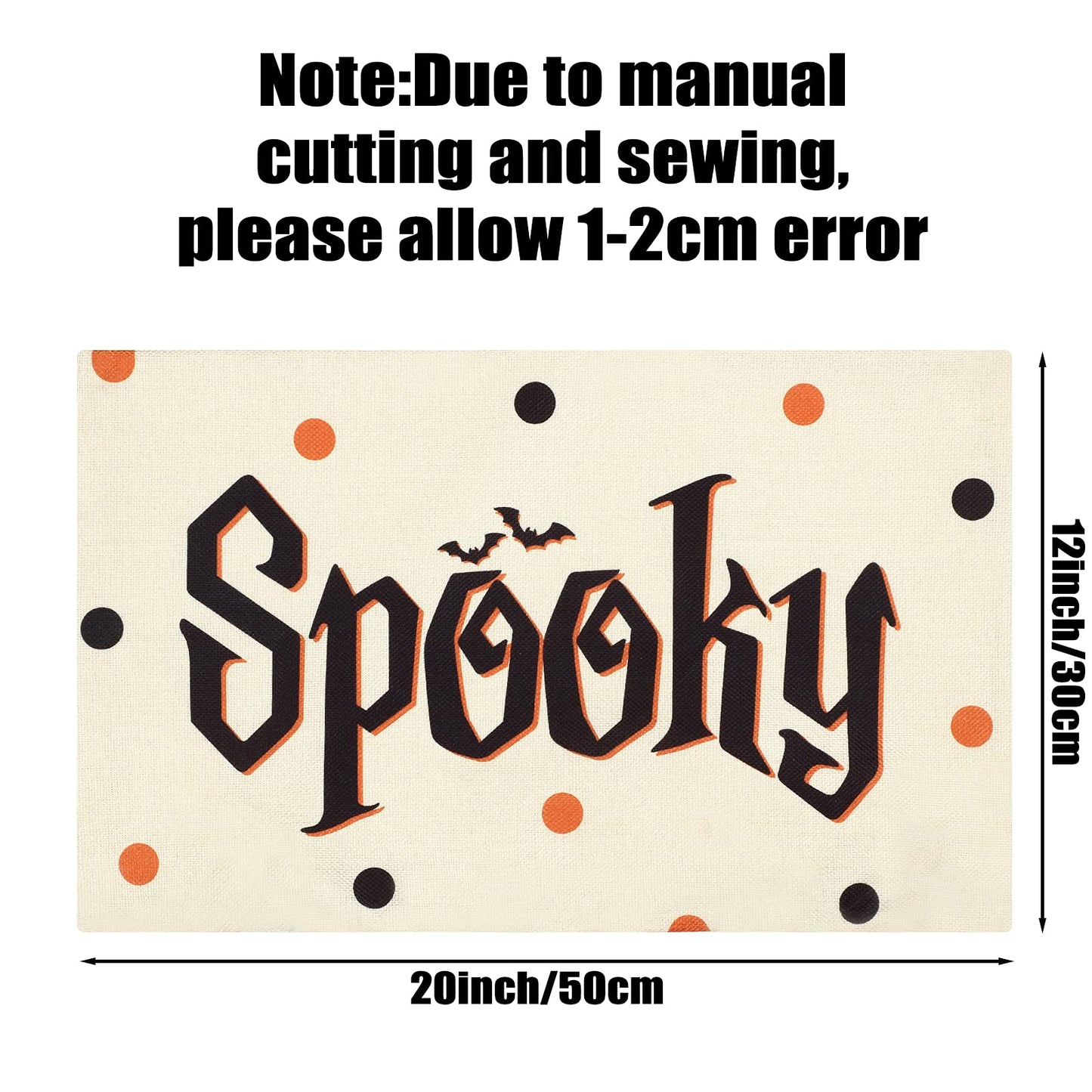2 Pieces Halloween Pillow Throw Cover Halloween Fabric Linen Cushion Cover Halloween Boo Spooky Letter Throw Cushion Cover Halloween Throw Pillow Case Decoration for Bed Couch Sofa