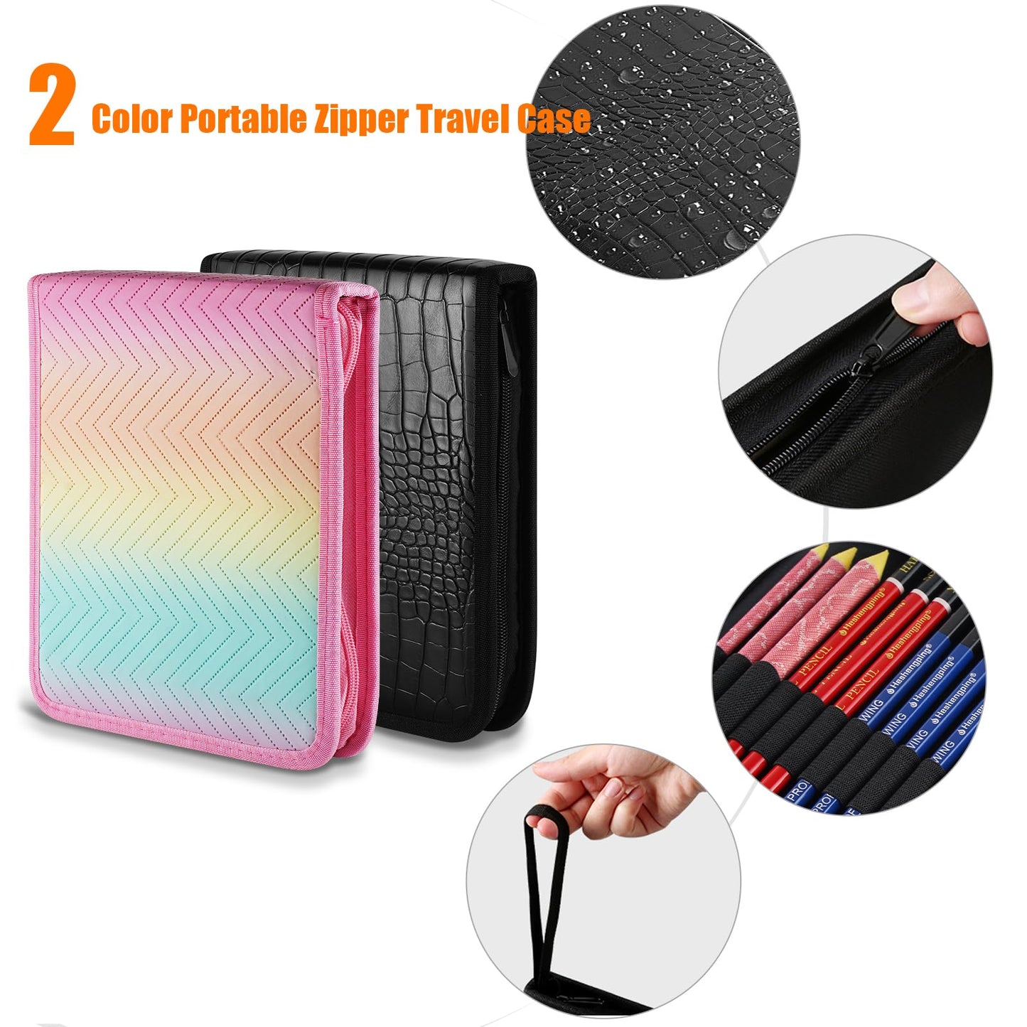 Sketch Drawing Kit Graphite Pencils, Charcoal Pencils, Watercolor Pencils, Colored 40pcs Professional Sketching Pencils, Coloring Pencil Set for Artists Adults Beginners Pro Art Supplies