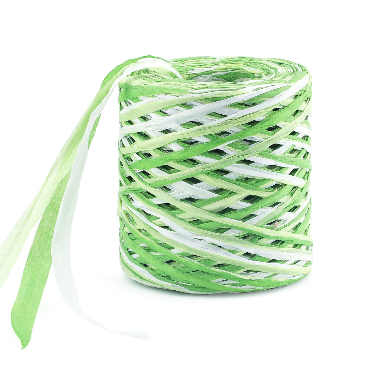 G2PLUS Colored 525 Feet Raffia Ribbon, Sage Green Packing Paper String