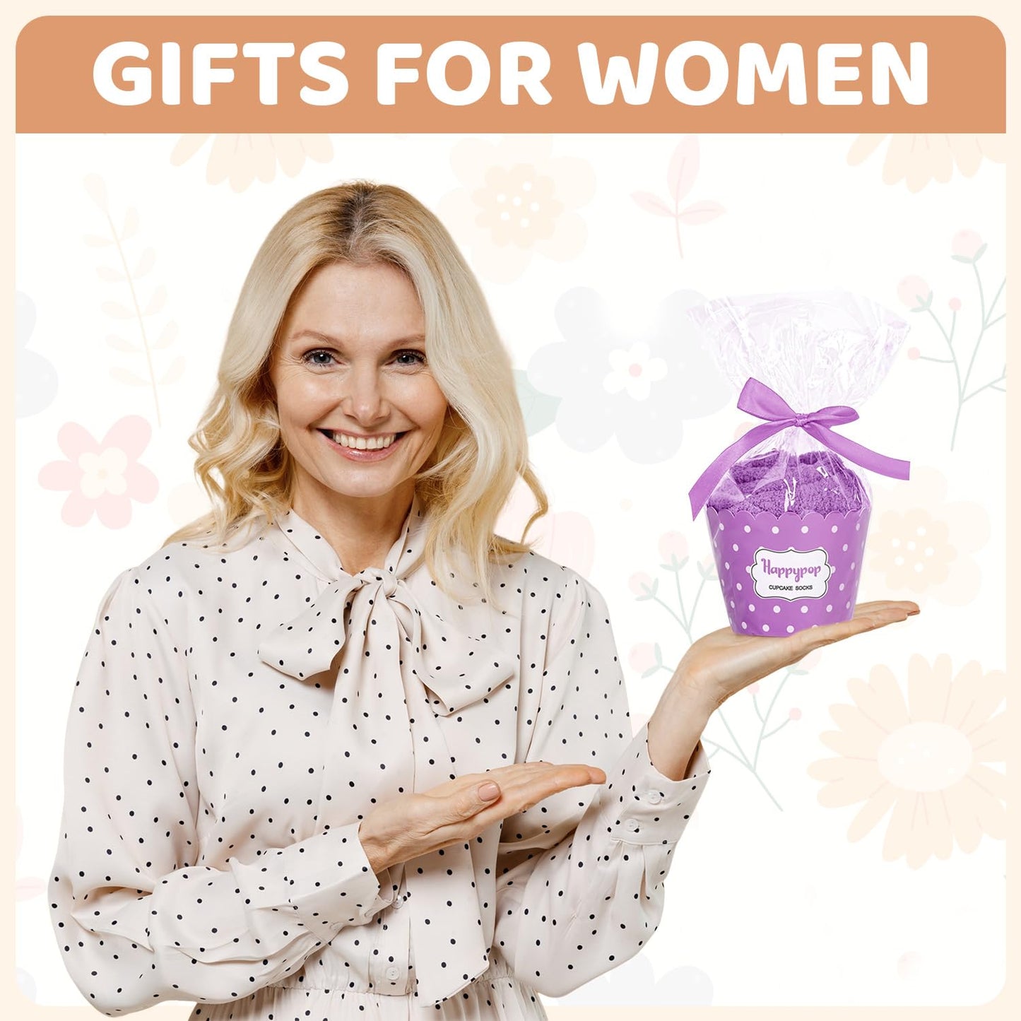 HAPPYPOP Mothers Day Gifts for Grandma - Nana Socks from Grandkids Grandchildren, Birthday Socks for Grandmother
