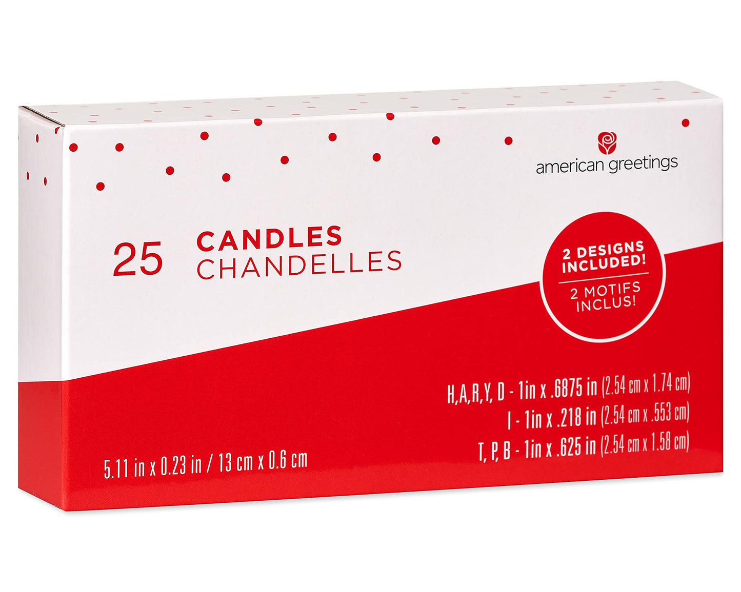 American Greetings Birthday Candles, Multicolored Long Thin & Happy Birthday Text on Toothpicks (25-Count)