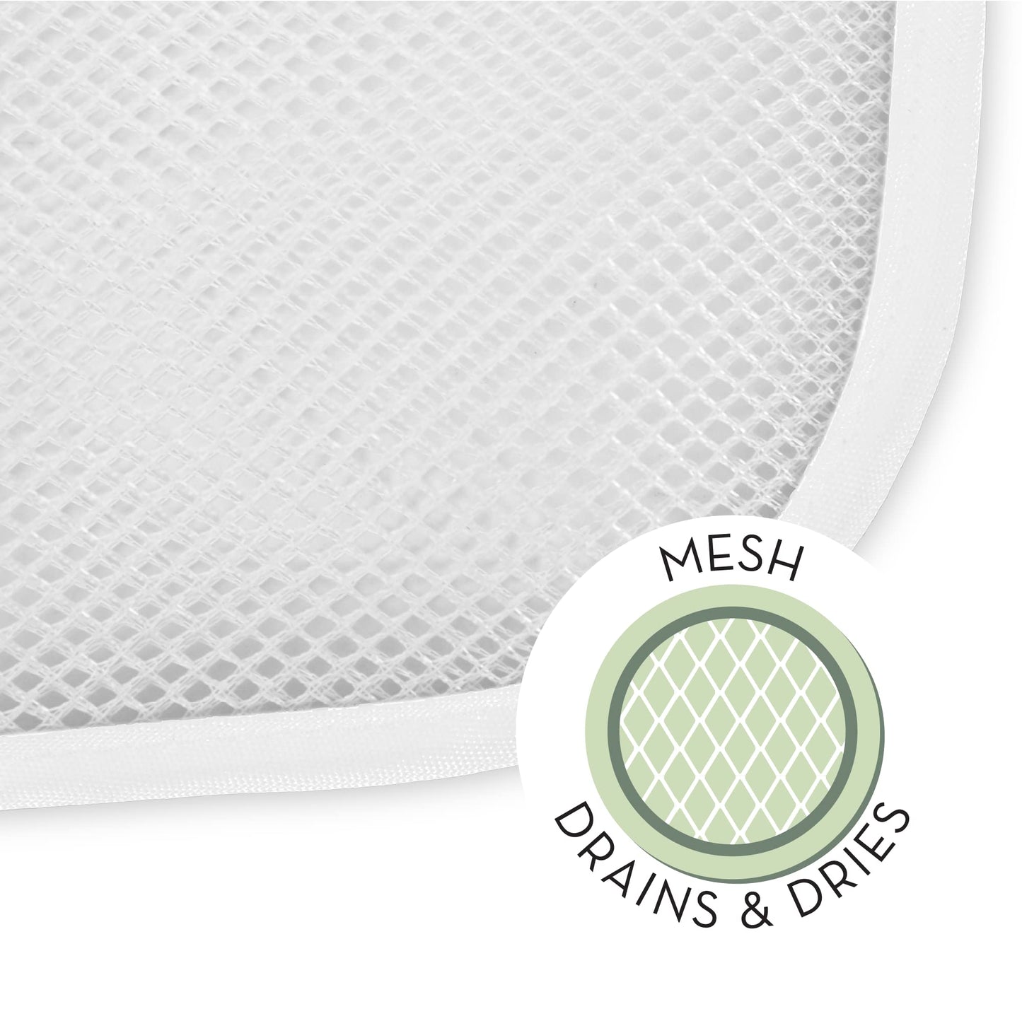 S&T INC. Bath Toy Storage Net with Pockets for Tub, Shower Caddy Holds Baby and Kids Toys, Soap, or Shampoo, Hooks Included, 14 Inch by 20 Inch, White, 1 Pack
