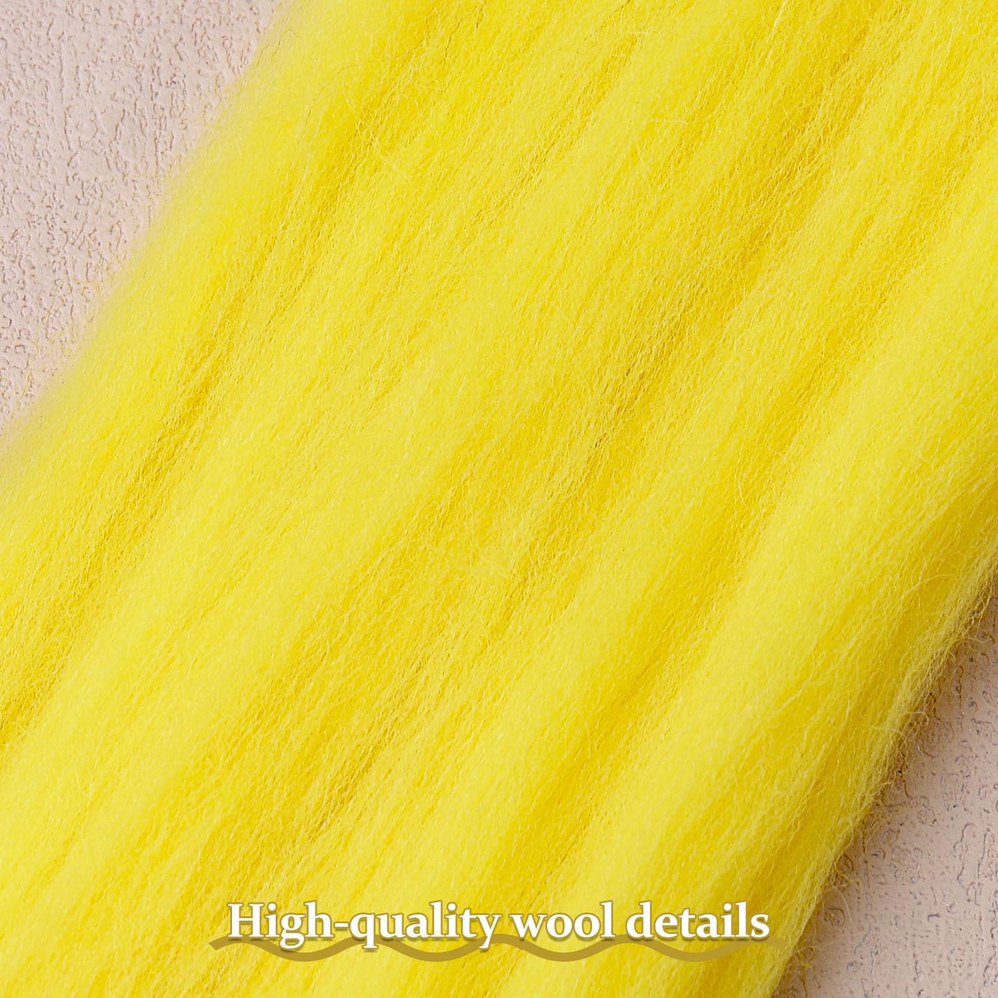 QMNNMA Wool Roving Bulk, 14.1oz Needle Felting Wool, Super Wool Chunky Yarn for Needle Felting, Fiber Roving Wool Top for Hand Spinning, Felting, Blending, Weaving and DIY Craft (400g)