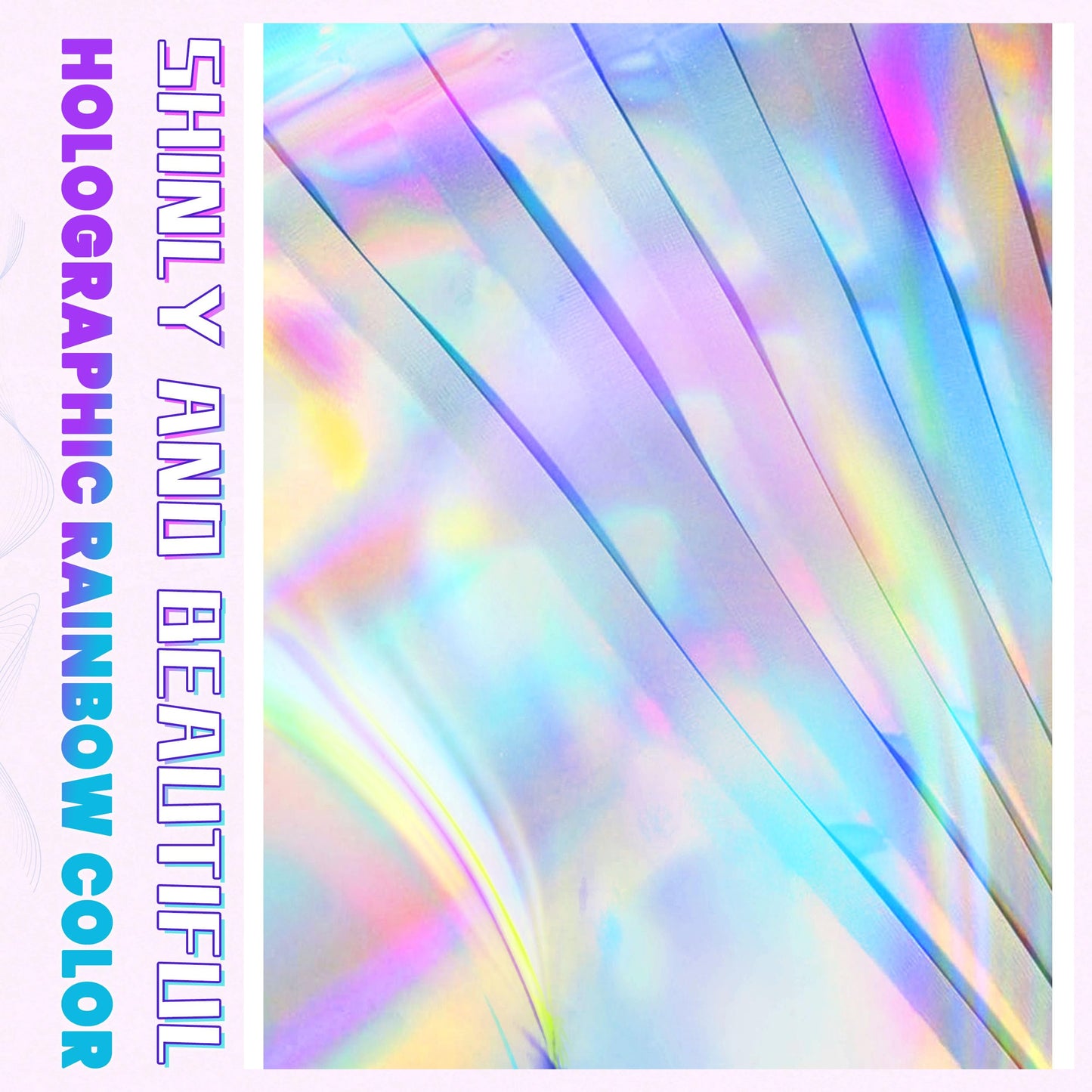 NPLUX Holographic Mylar Bags Resealable Smell Proof Bags for Lip Gloss, Jewelry, Lash Candy and More - Small Business Packaging Supplies(100PACK, 5.5x8INCH)