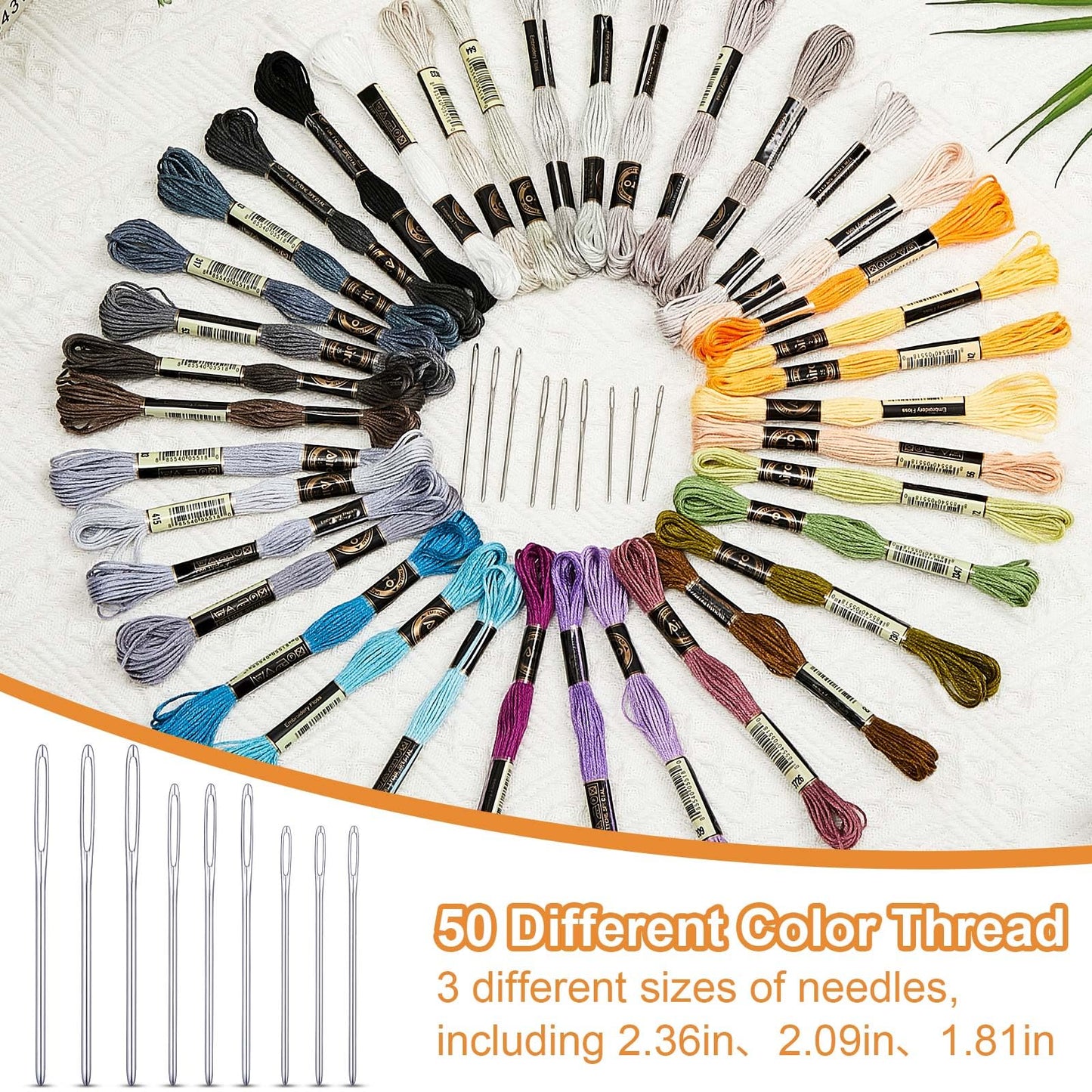 Mini Darning Mushroom for Socks 14 Hooks Small Speedweve Style Weaving Darning Loom with 9 Pcs Large Eye Needles 50 Colors Thread for Handcraft DIY Weaving Repair Tool