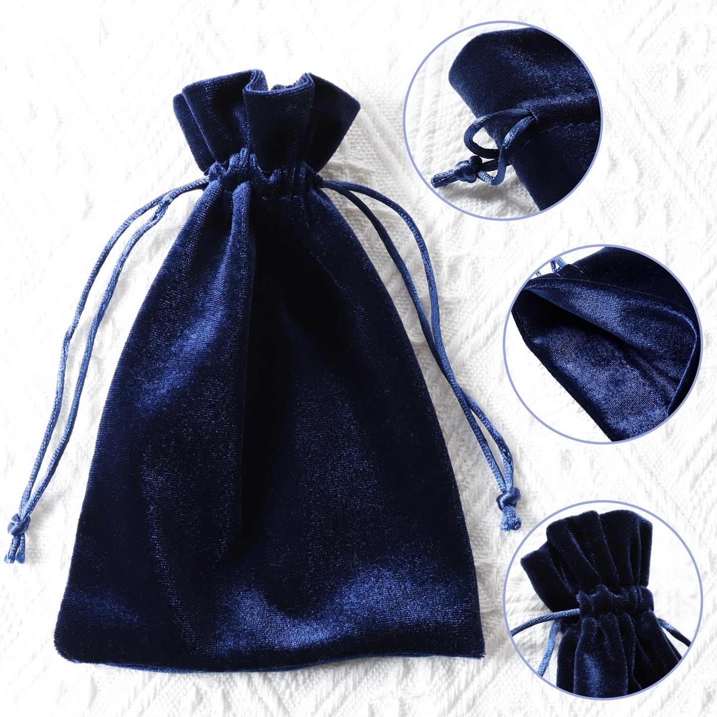 Soft Velvet Gift Bags, 5.5 x7.8inch Dice Storage Bag with Drawstring, Velvet Storage Bag for Tarot Card Holder Bag Jewelry Pouch Enthusiasts Hand Gift Bags