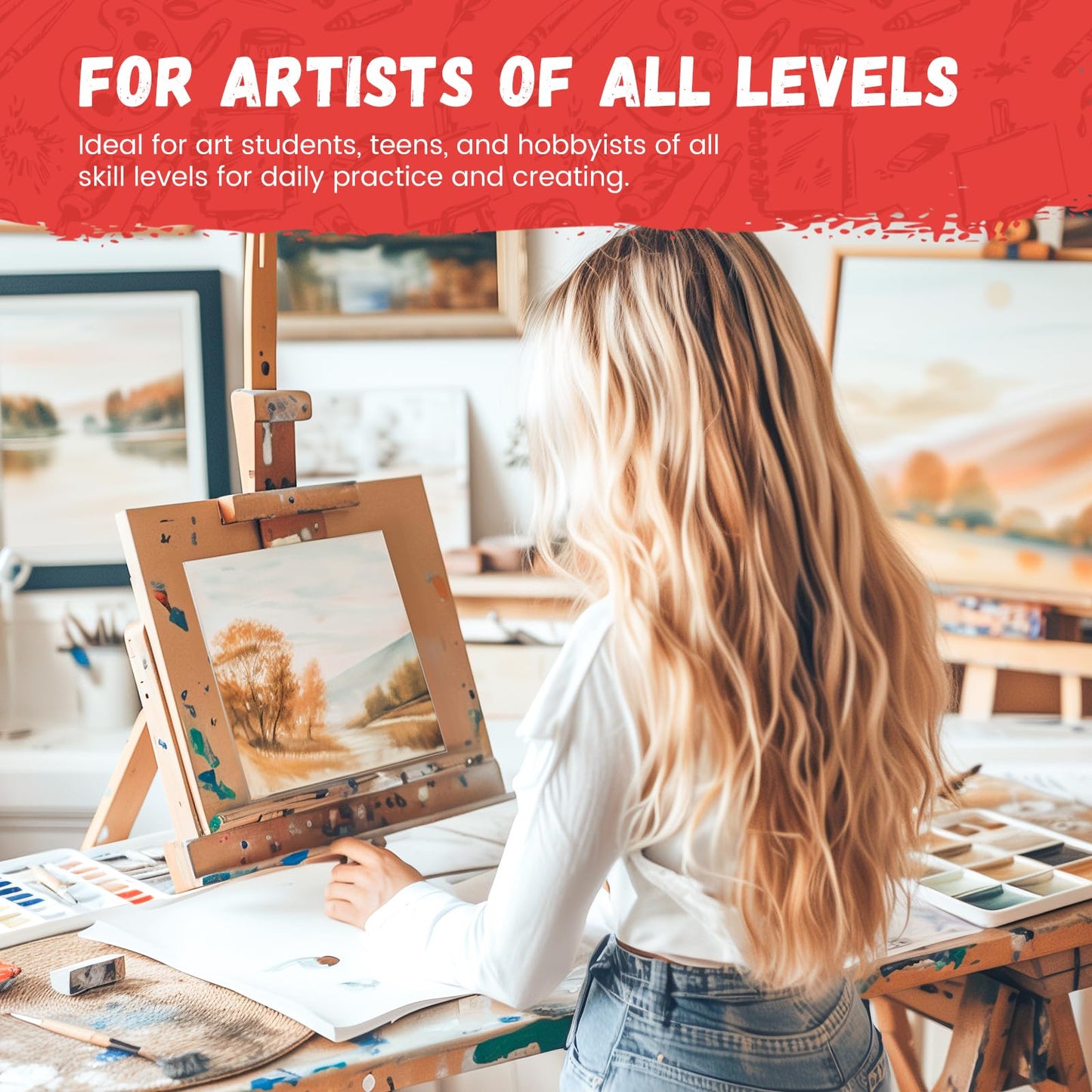 12 Pack 8x10 Canvas Boards for Painting, Blank Canvas Panels Art Painting Supplies - Gesso Primed 100% Cotton for Acrylic Oil Watercolor Tempera Paint