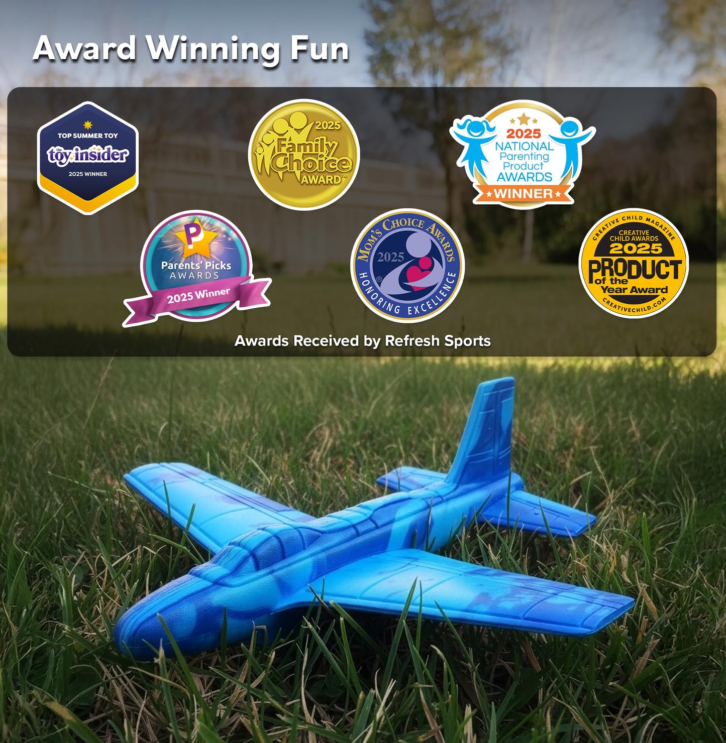 Foam Airplane for Kids: Airplane Toy Glider Plane Styrofoam Airplanes - Best Summer Gifts for Boys for All Ages 4 5 6 7 8 + Year Old - Outside Toys Air Planes Outdoor Army Toys for Kids Presents