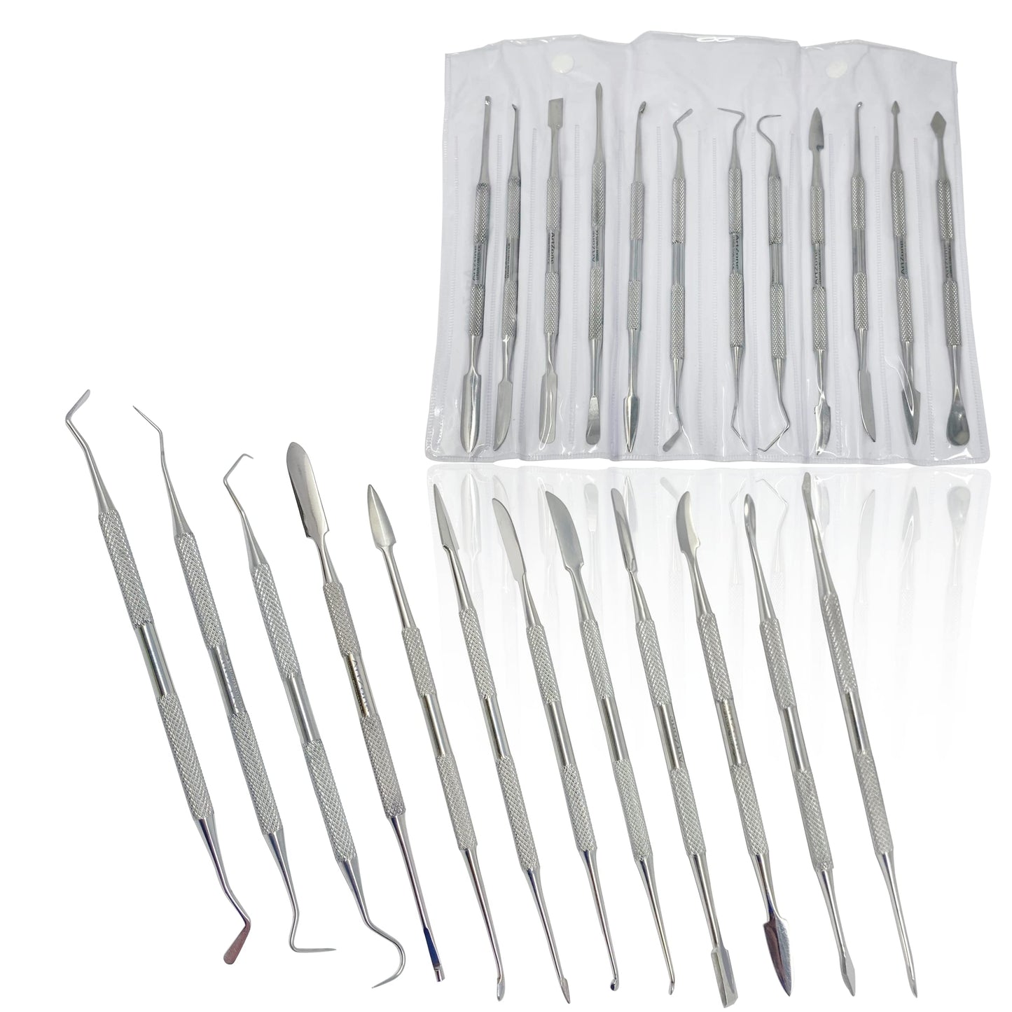 Stainless Steel Spatula Wax & Clay Sculpting Tool Carver Set (12PK)