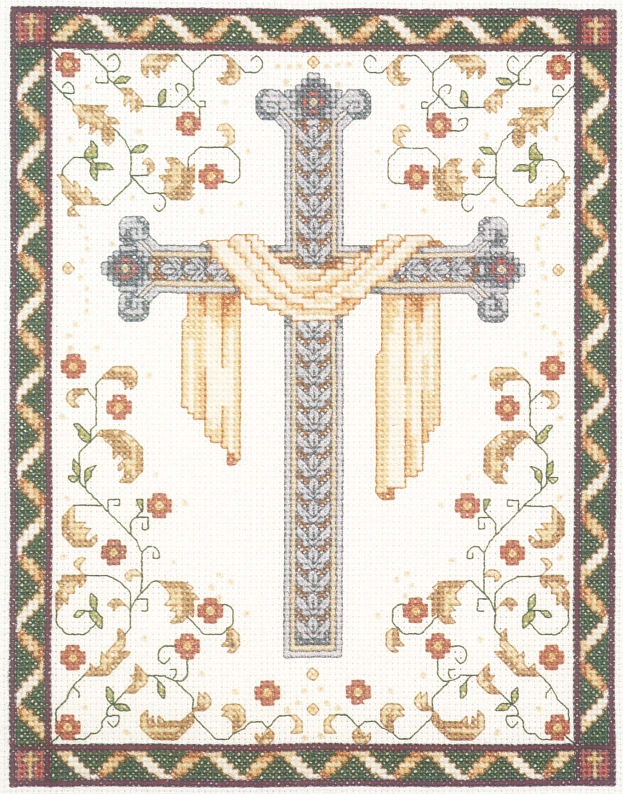His Cross Counted Cross Stitch Kit-8"X10" 14 Count