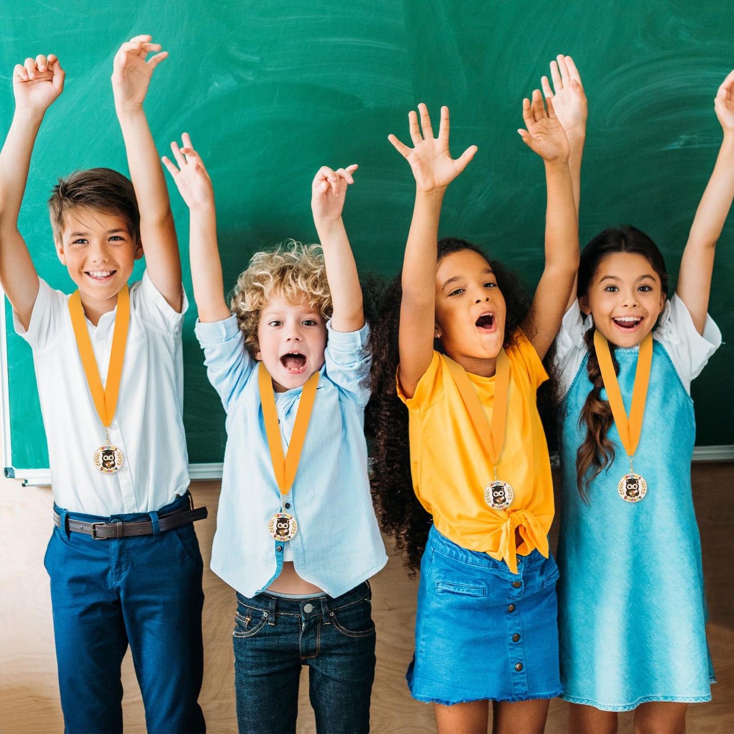 Kindergarten Graduation Medal for Kids Preschool Pre-k Graduation Award Medals with Neck Ribbon for School Student Graduation Party Gifts Favors(Metal, 2 Inch)
